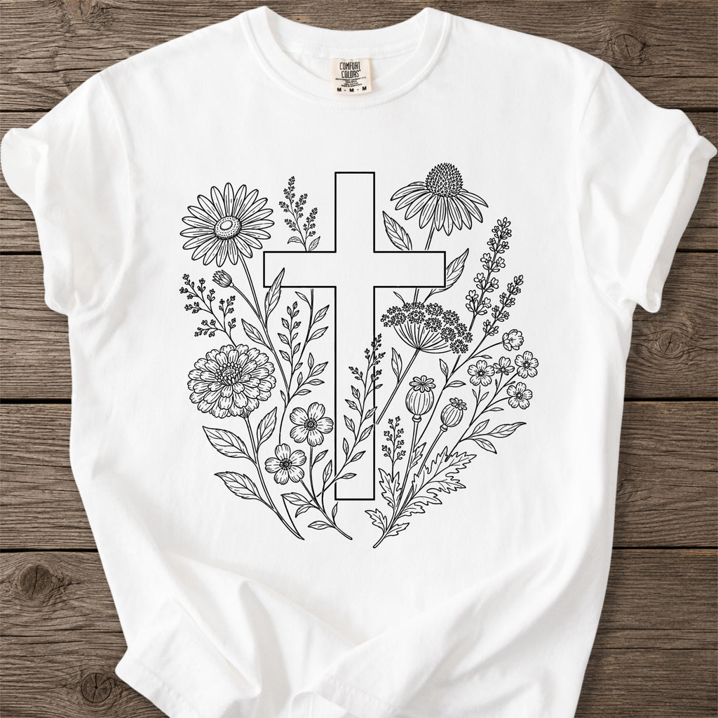 Botanical Cross Faith T-Shirt