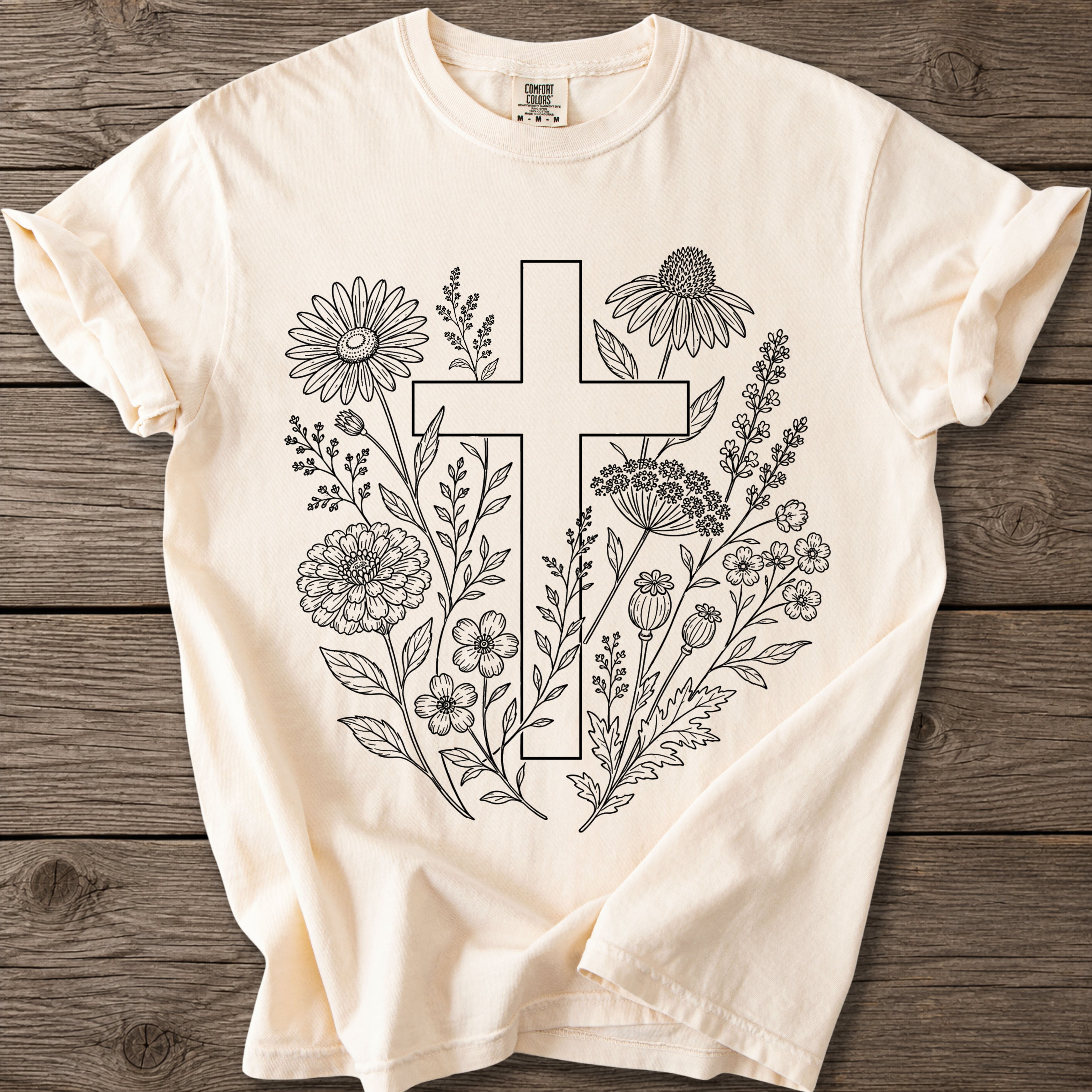 Botanical Cross Faith T-Shirt