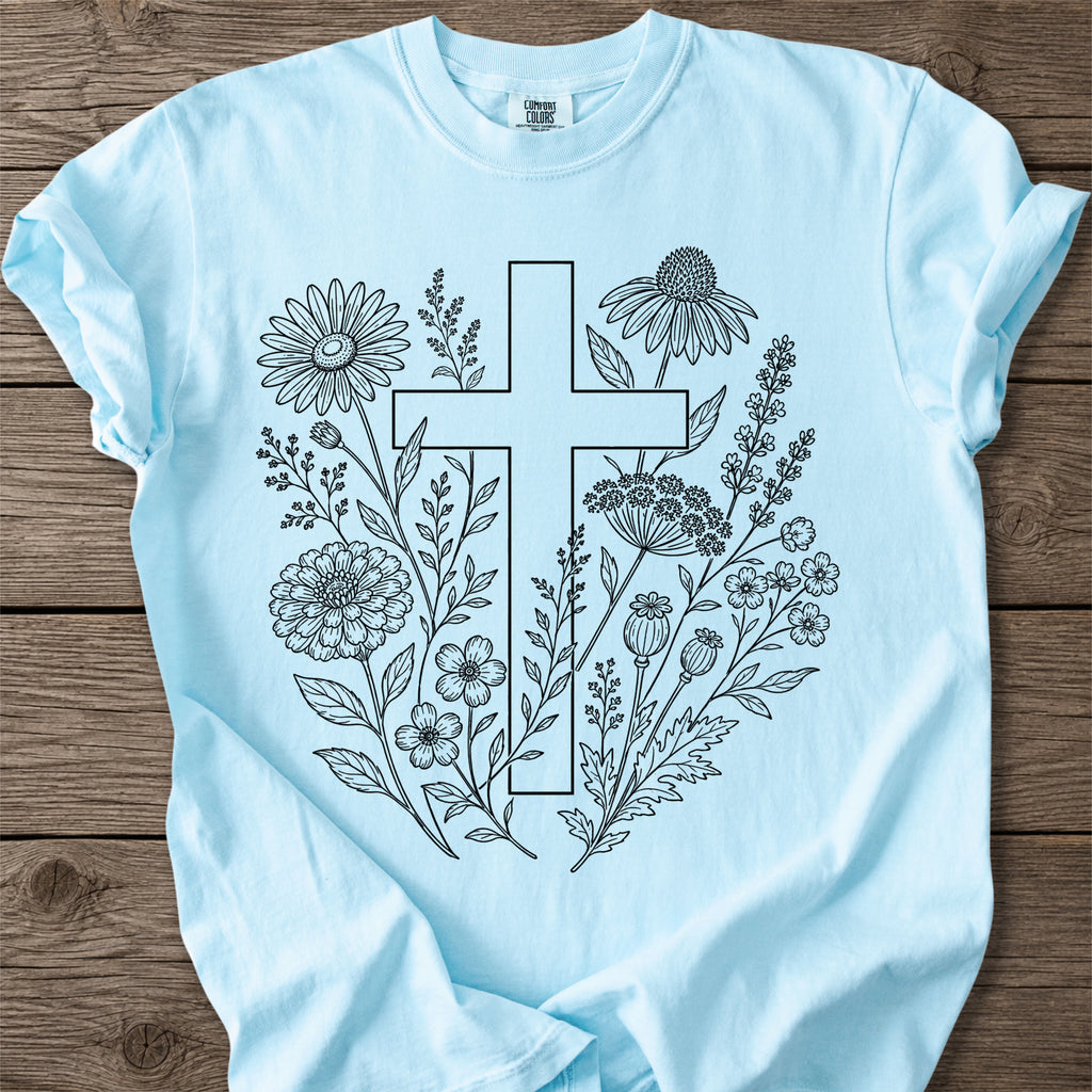 Botanical Cross Faith T-Shirt