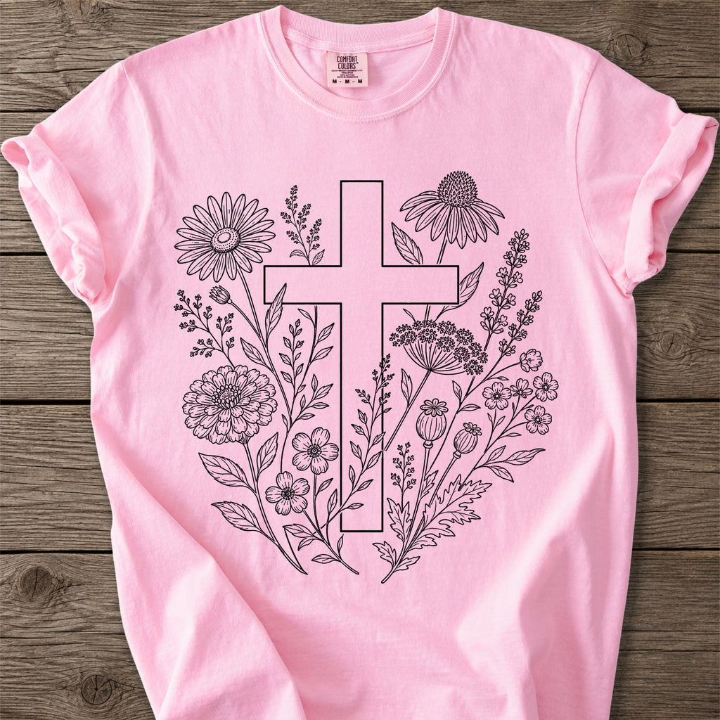 Botanical Cross Faith T-Shirt