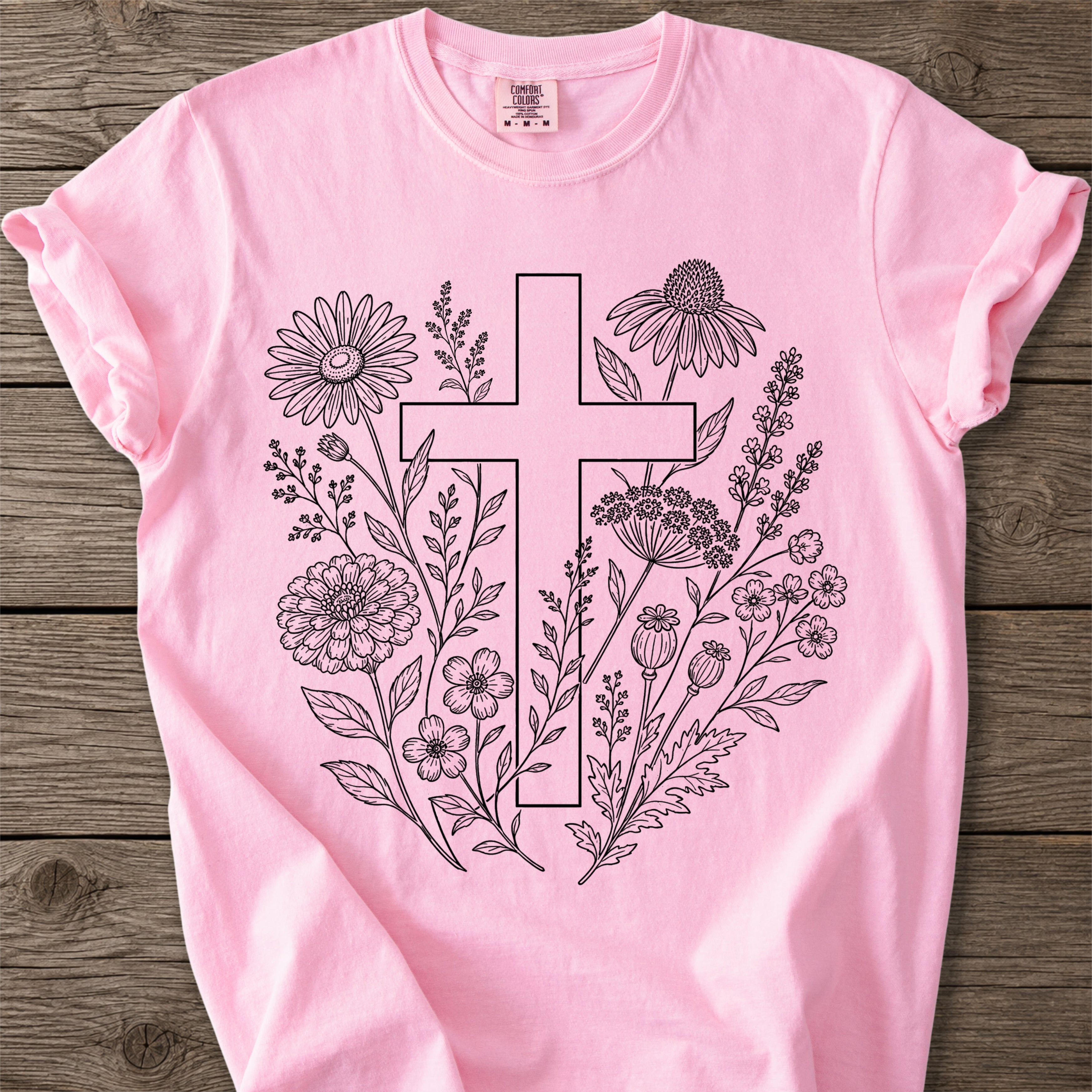 Botanical Cross Faith T-Shirt