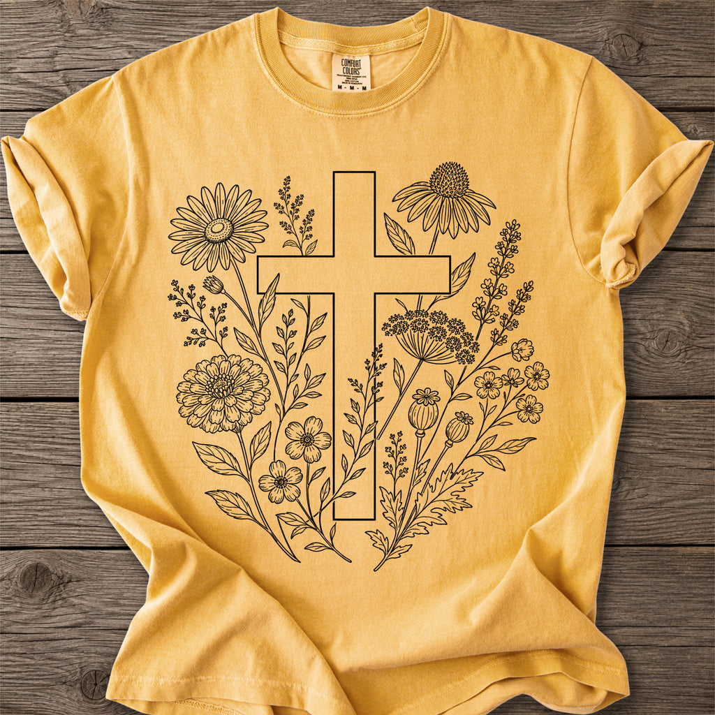 Botanical Cross Faith T-Shirt