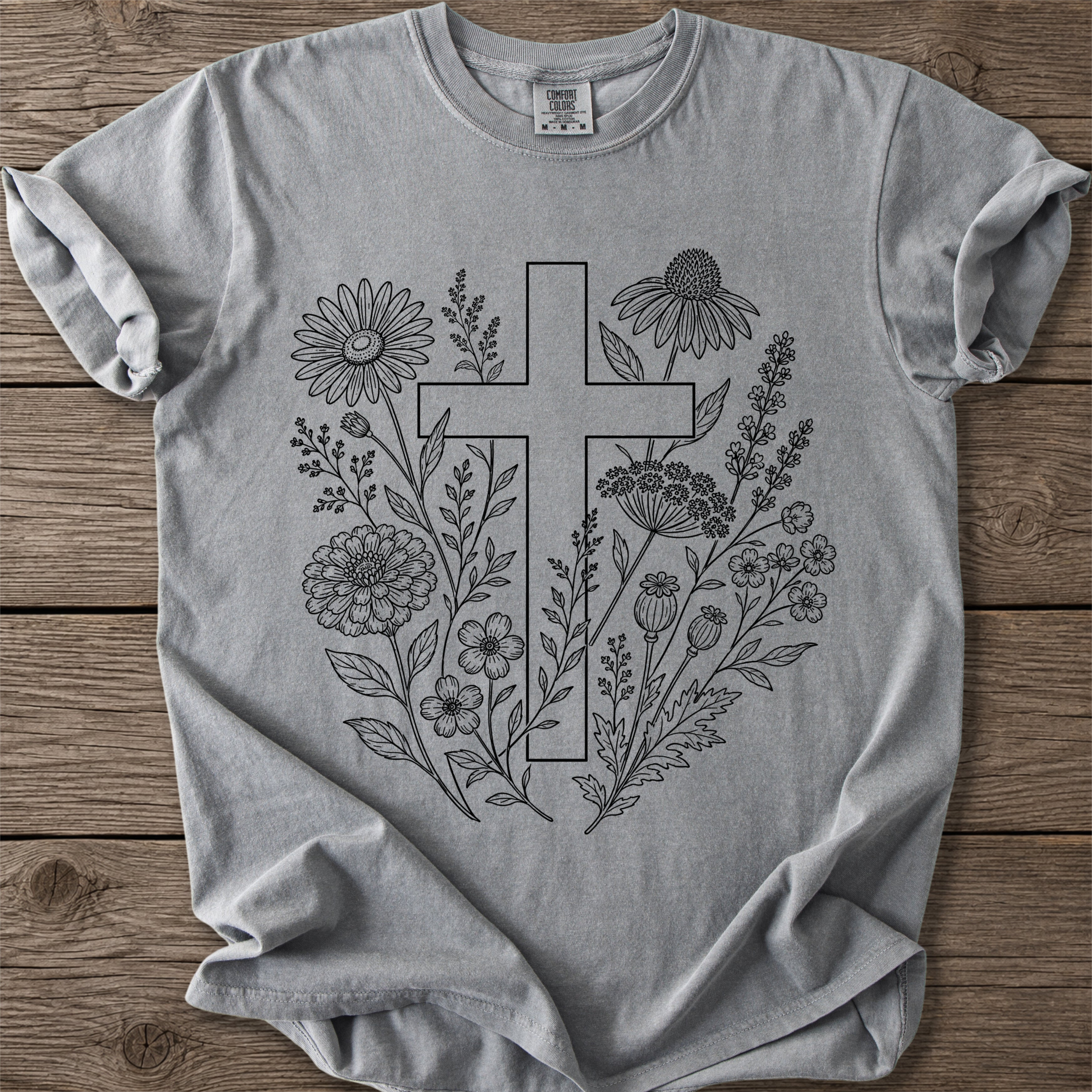 Botanical Cross Faith T-Shirt