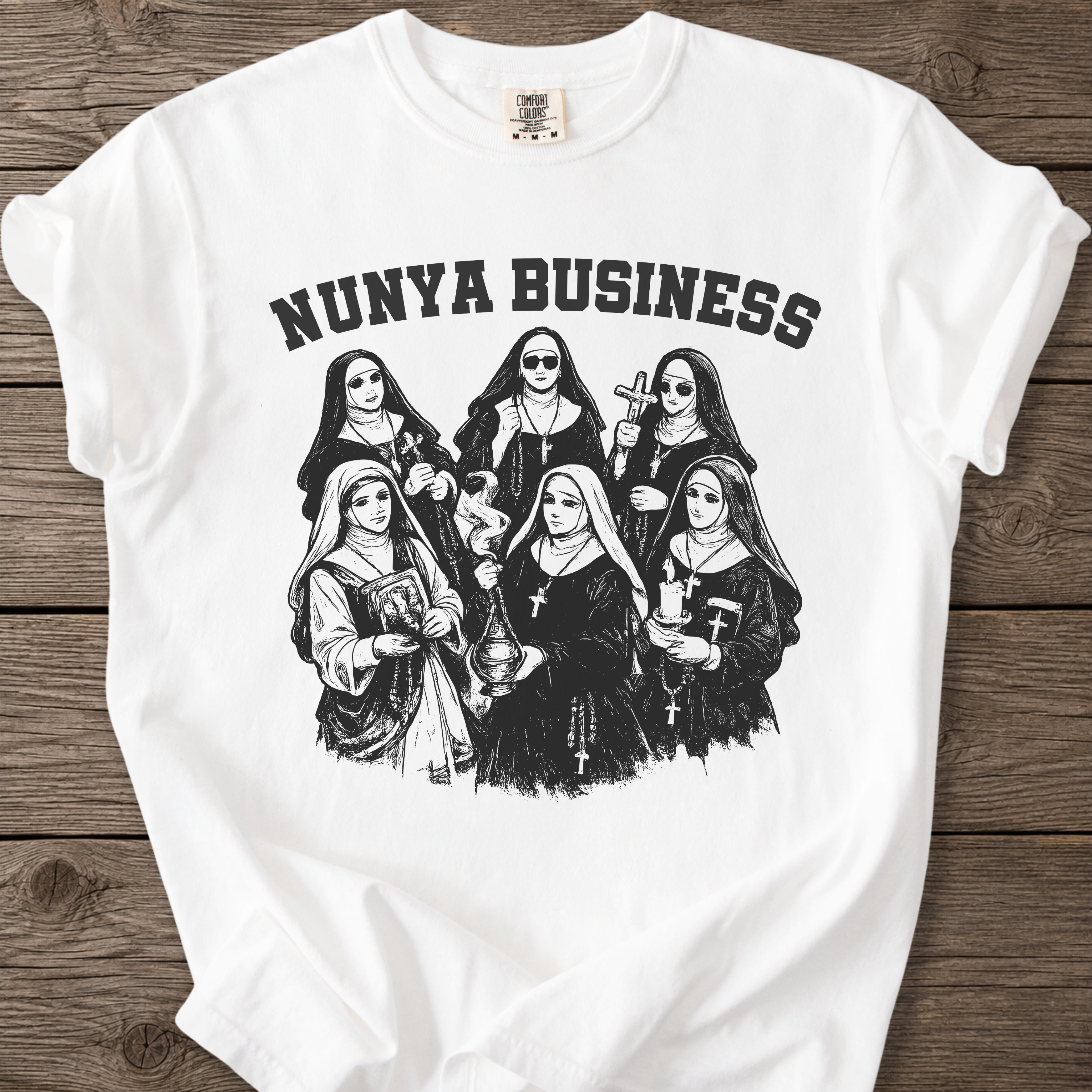 Nunya Business Catholic T-Shirt