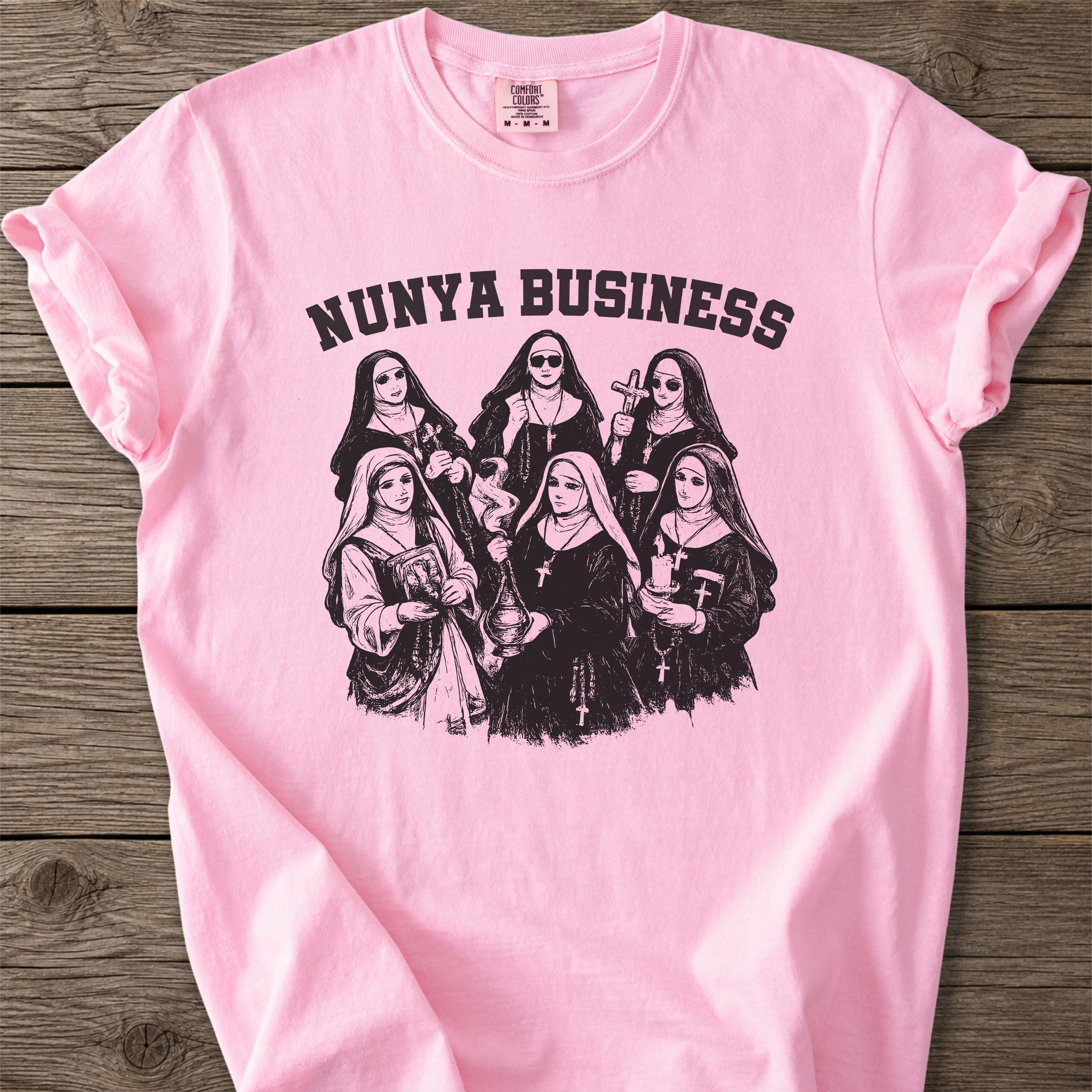 Nunya Business Catholic T-Shirt