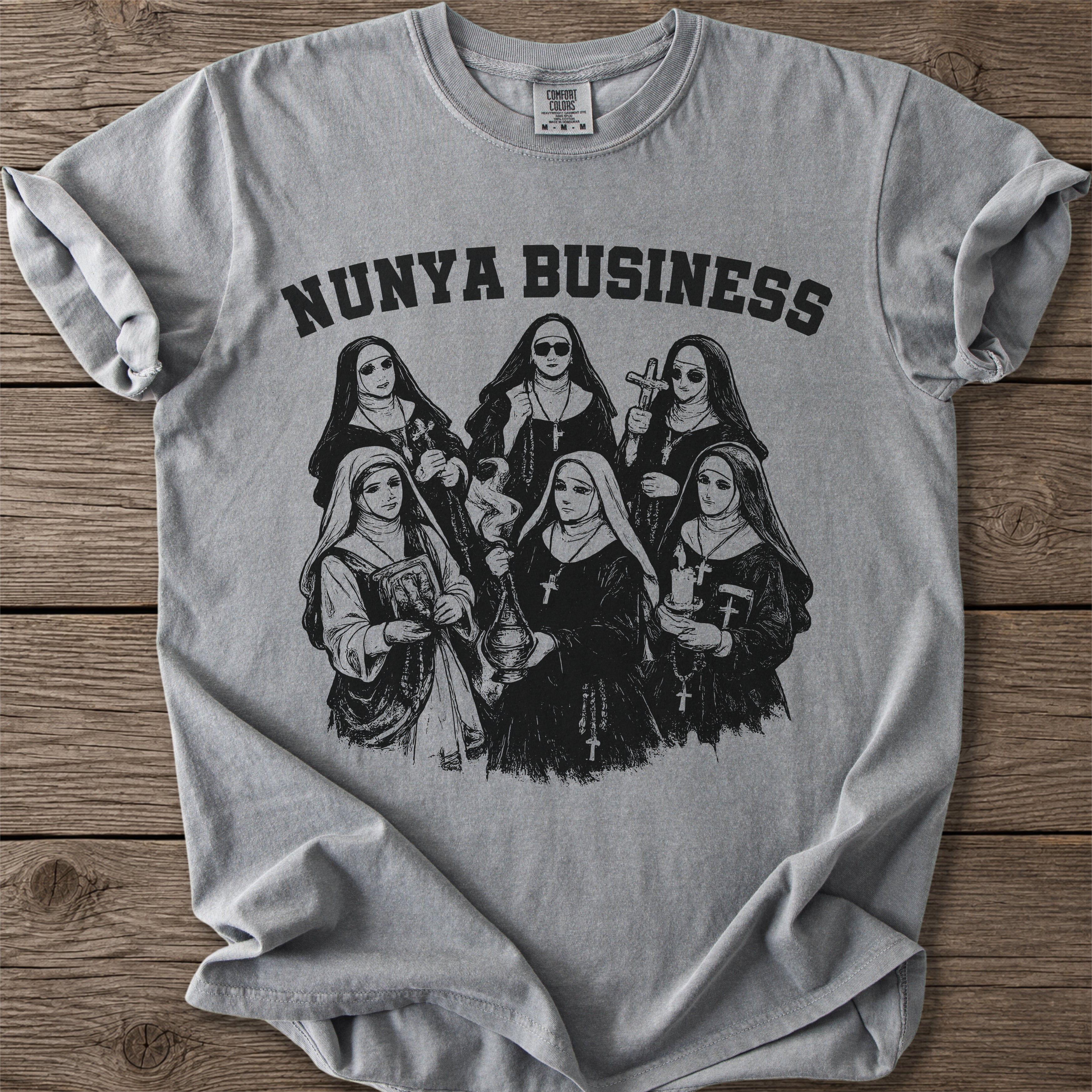 Nunya Business Catholic T-Shirt