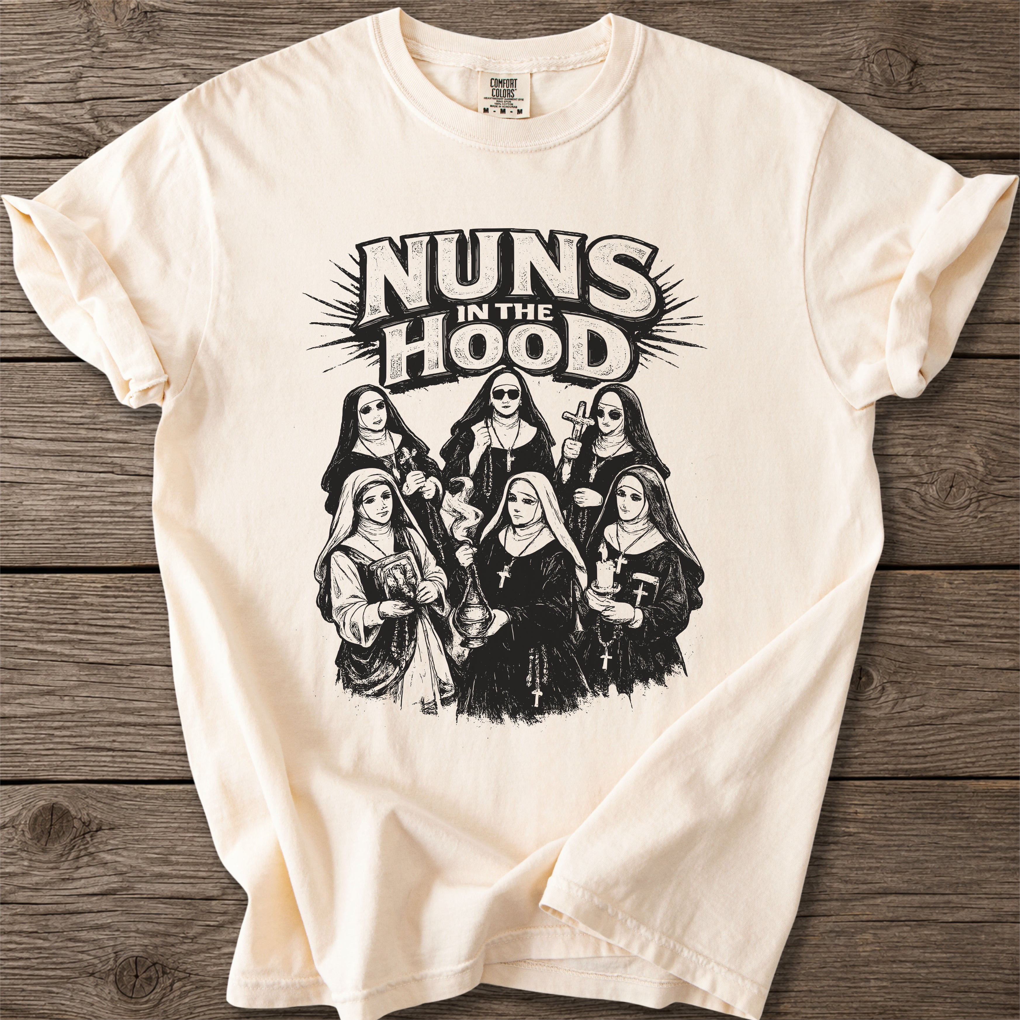 Nuns in the Hood Catholic T-Shirt