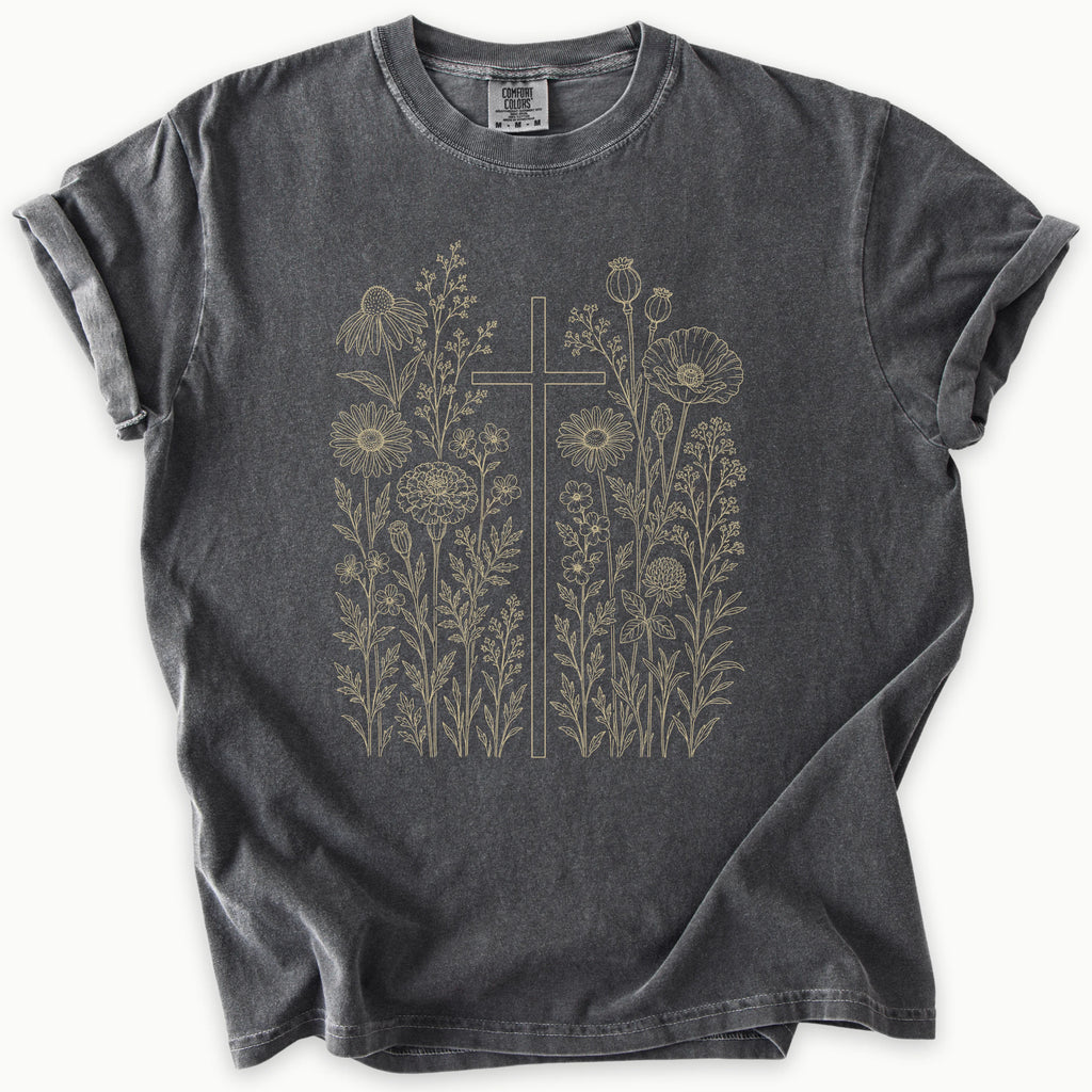 Floral Cross T-Shirt
