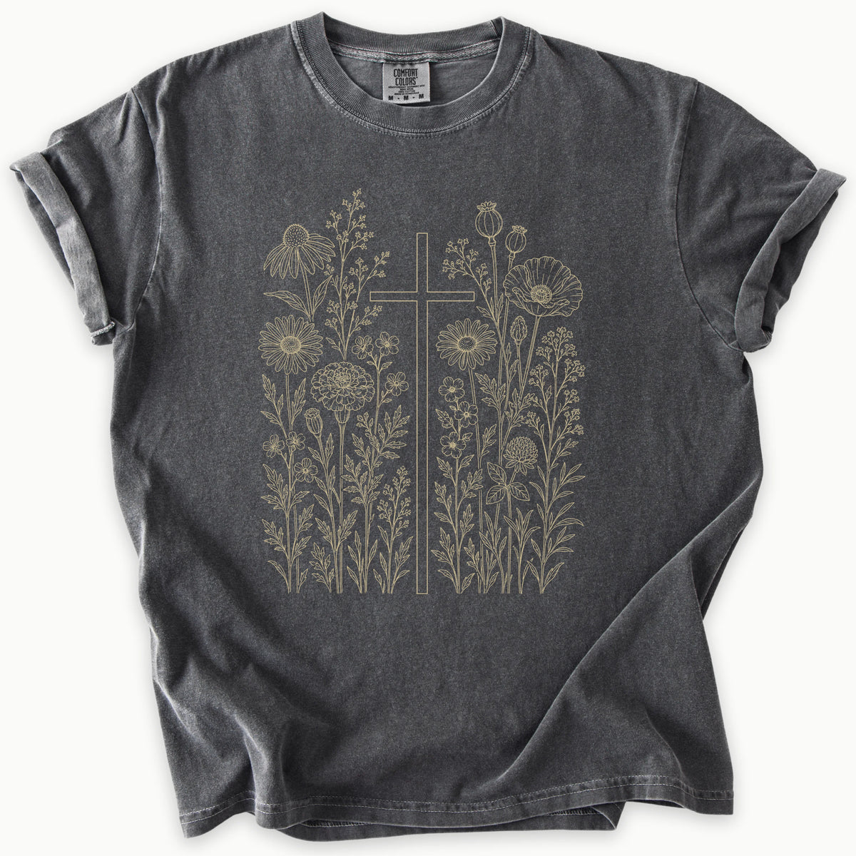 Floral Cross T-Shirt