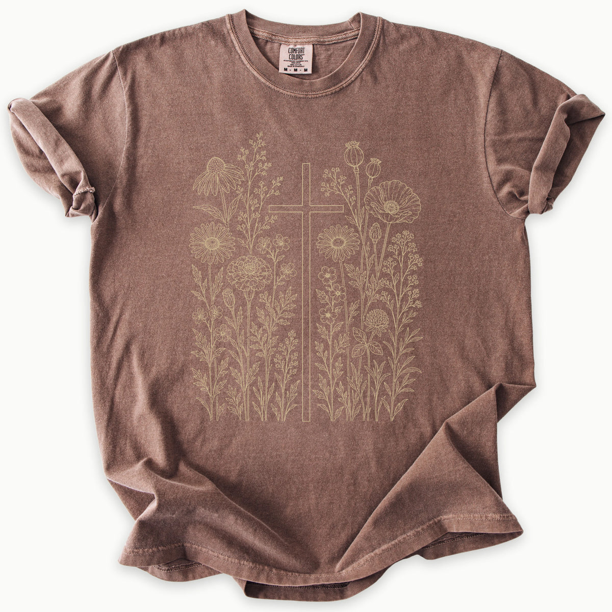 Floral Cross T-Shirt