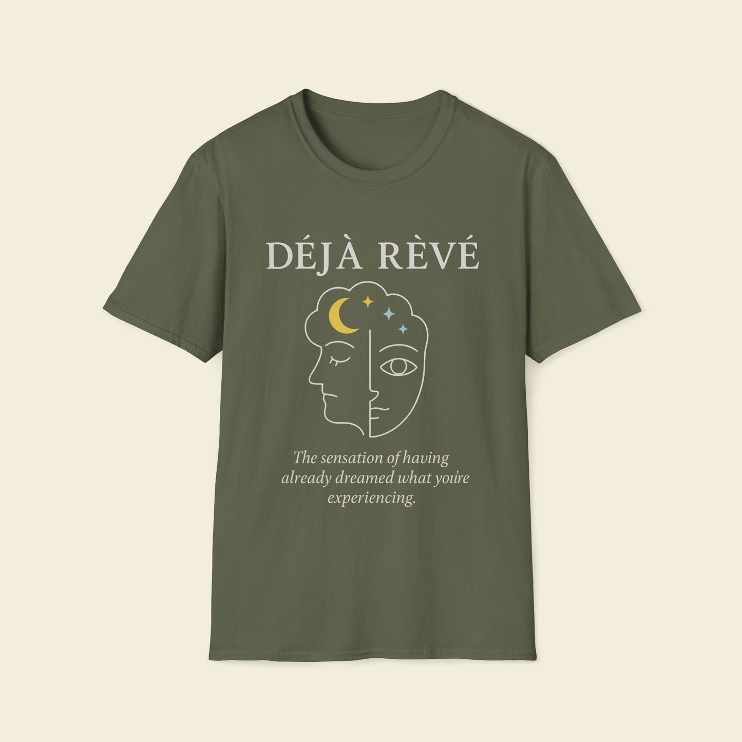 Déjà Rêvé – Minimalist Psychology Tee Military Green