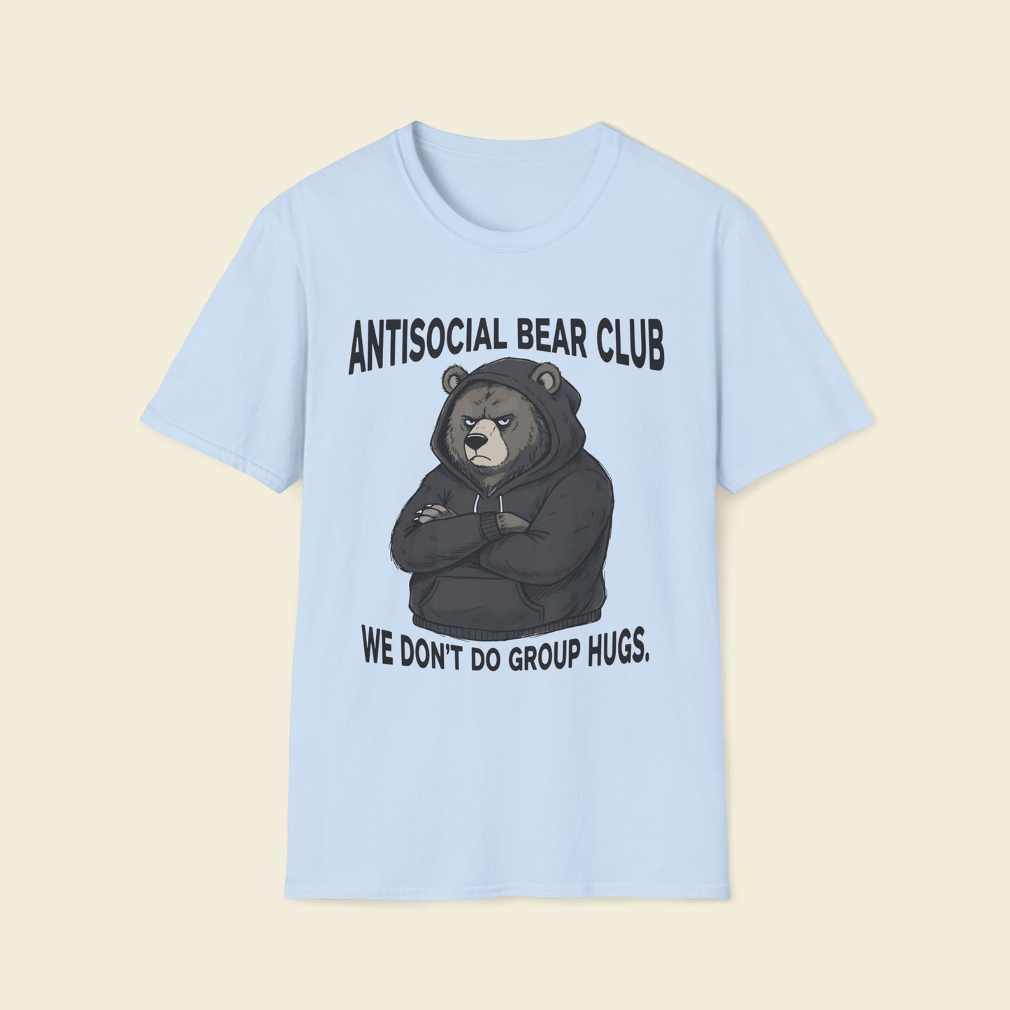 Antisocial Bear Club – Humor Graphic Tee