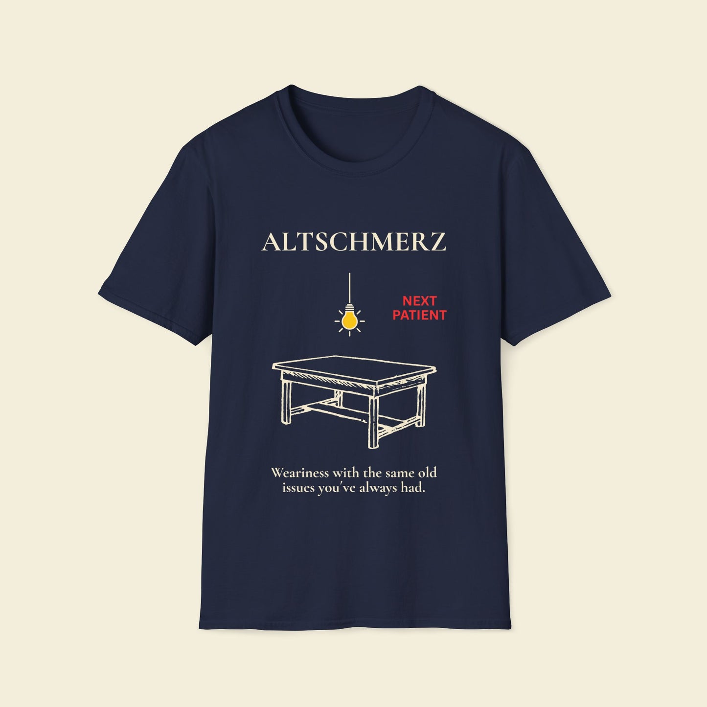 Altschmerz – Minimalist Psychology Tee Navy