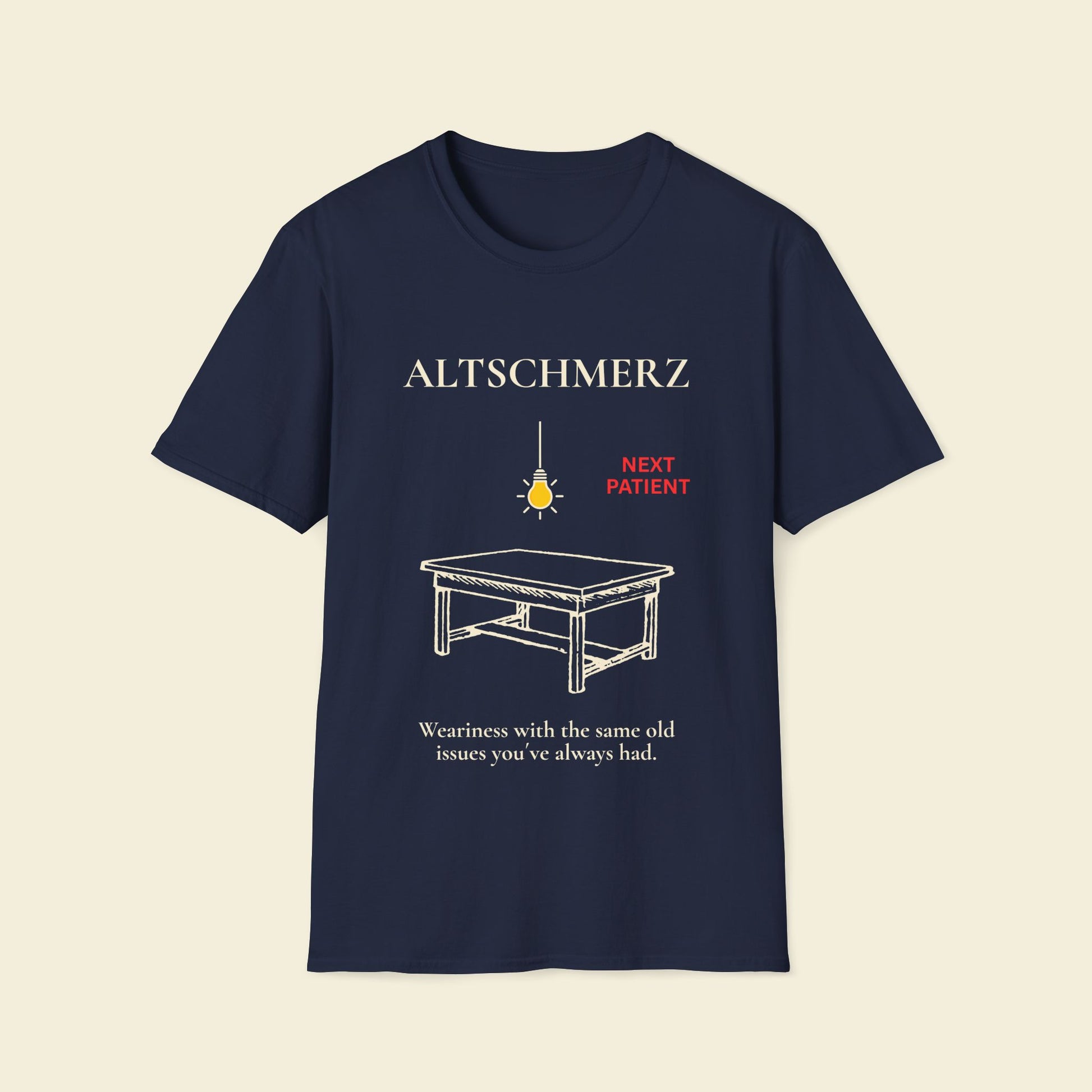 Altschmerz – Minimalist Psychology Tee Navy