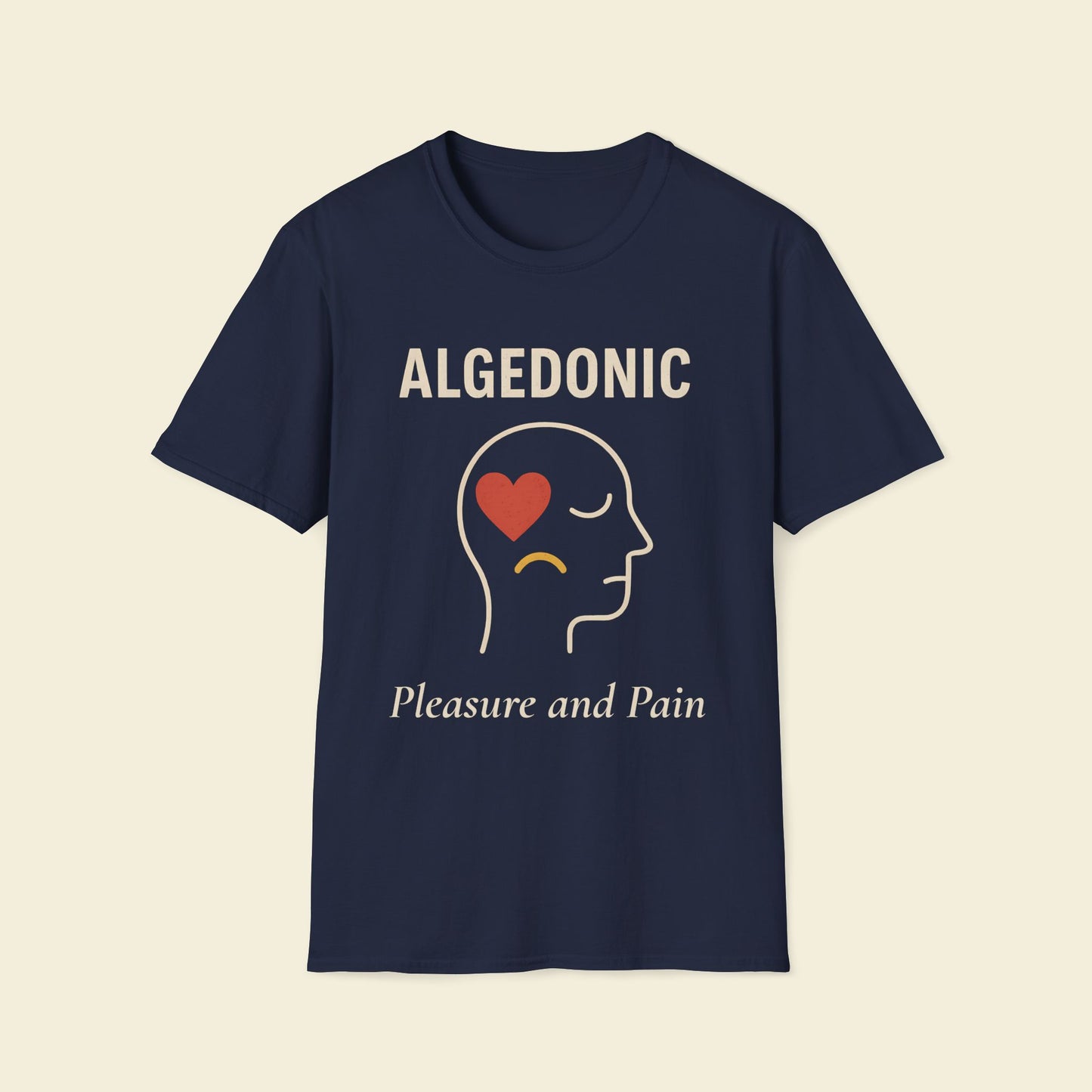 Algedonic – Minimalist Psychology Tee Navy