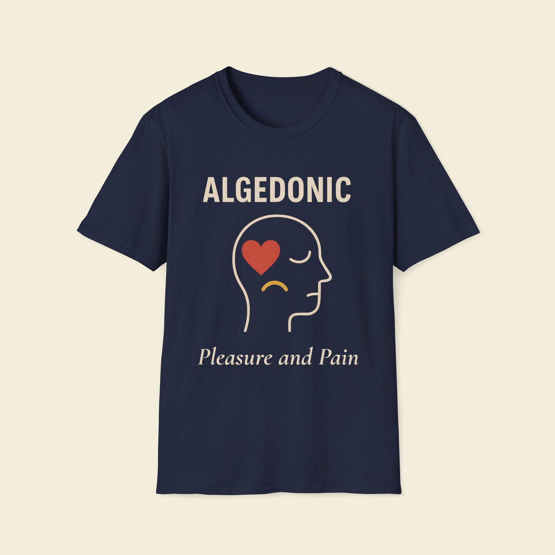Algedonic – Minimalist Psychology Tee Navy