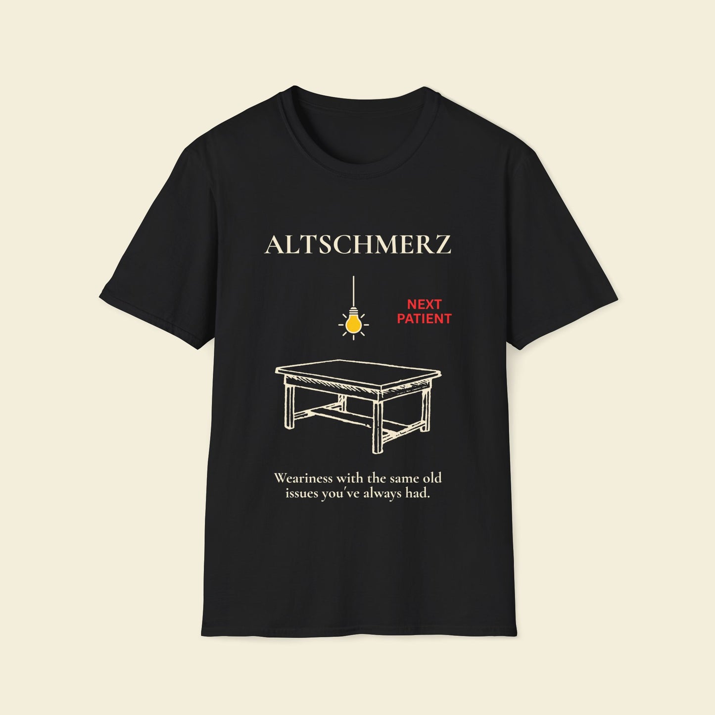 Altschmerz – Minimalist Psychology Tee Black