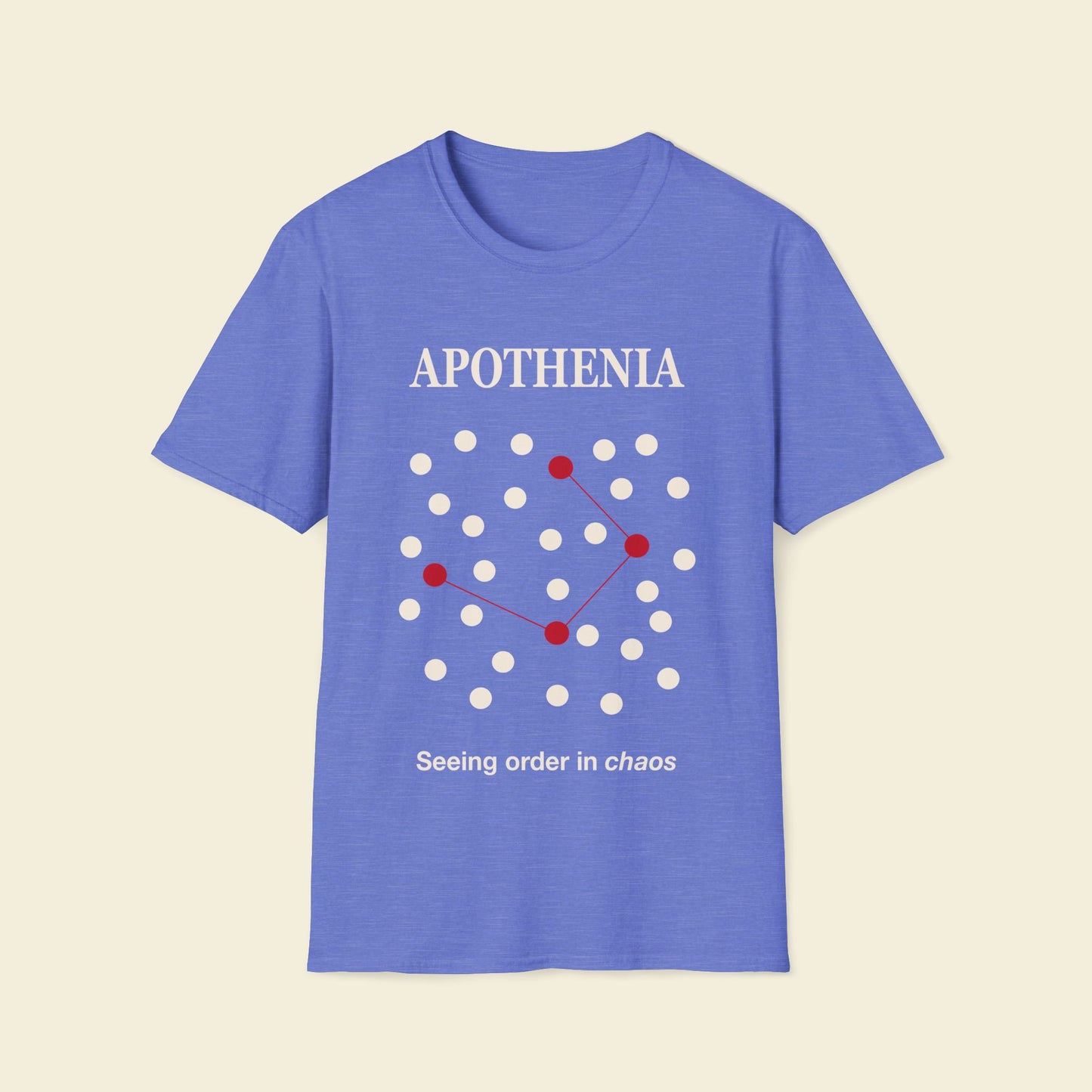Apophenia – Minimalist Psychology Tee Heather Royal