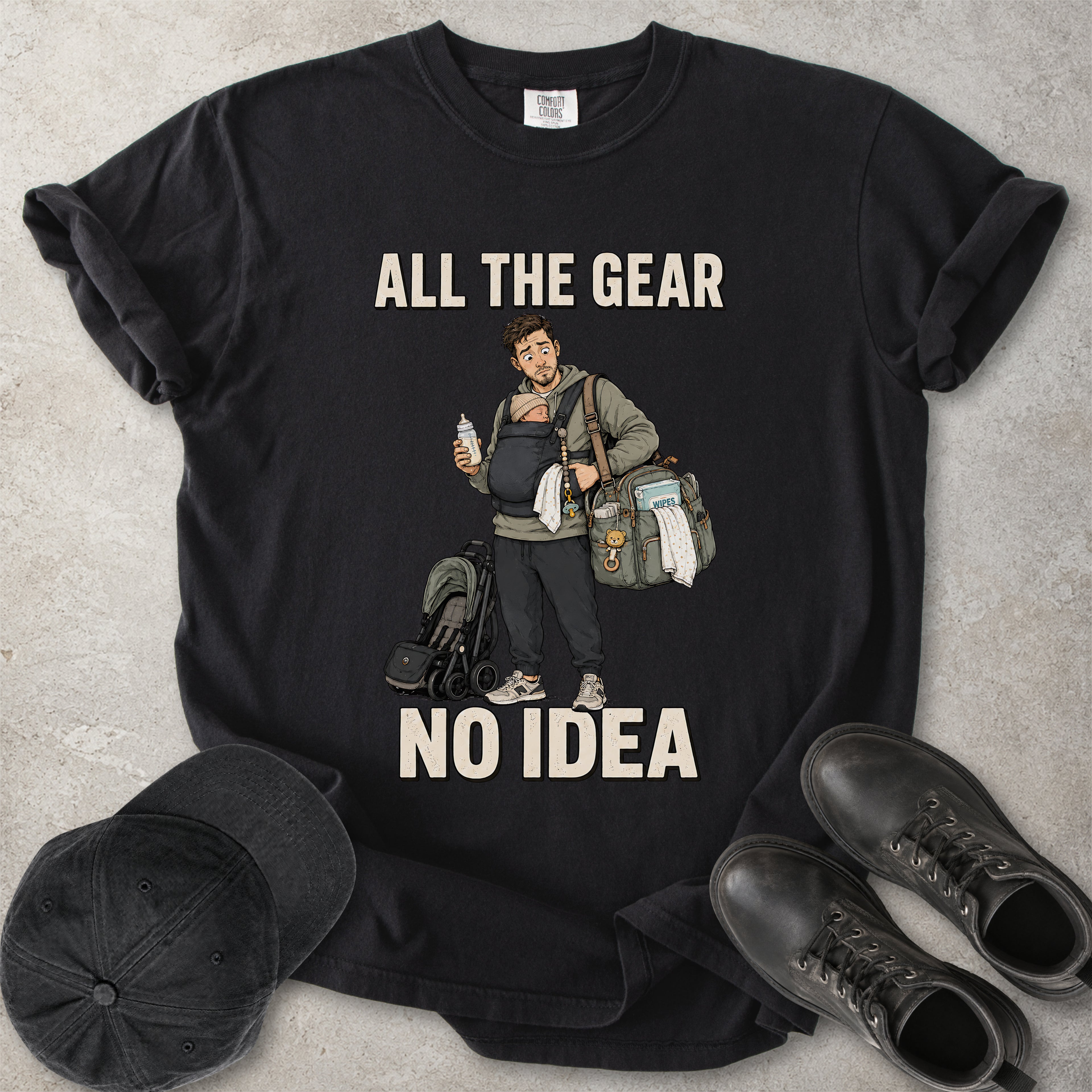 All the Gear No Idea New Dad T-Shirt