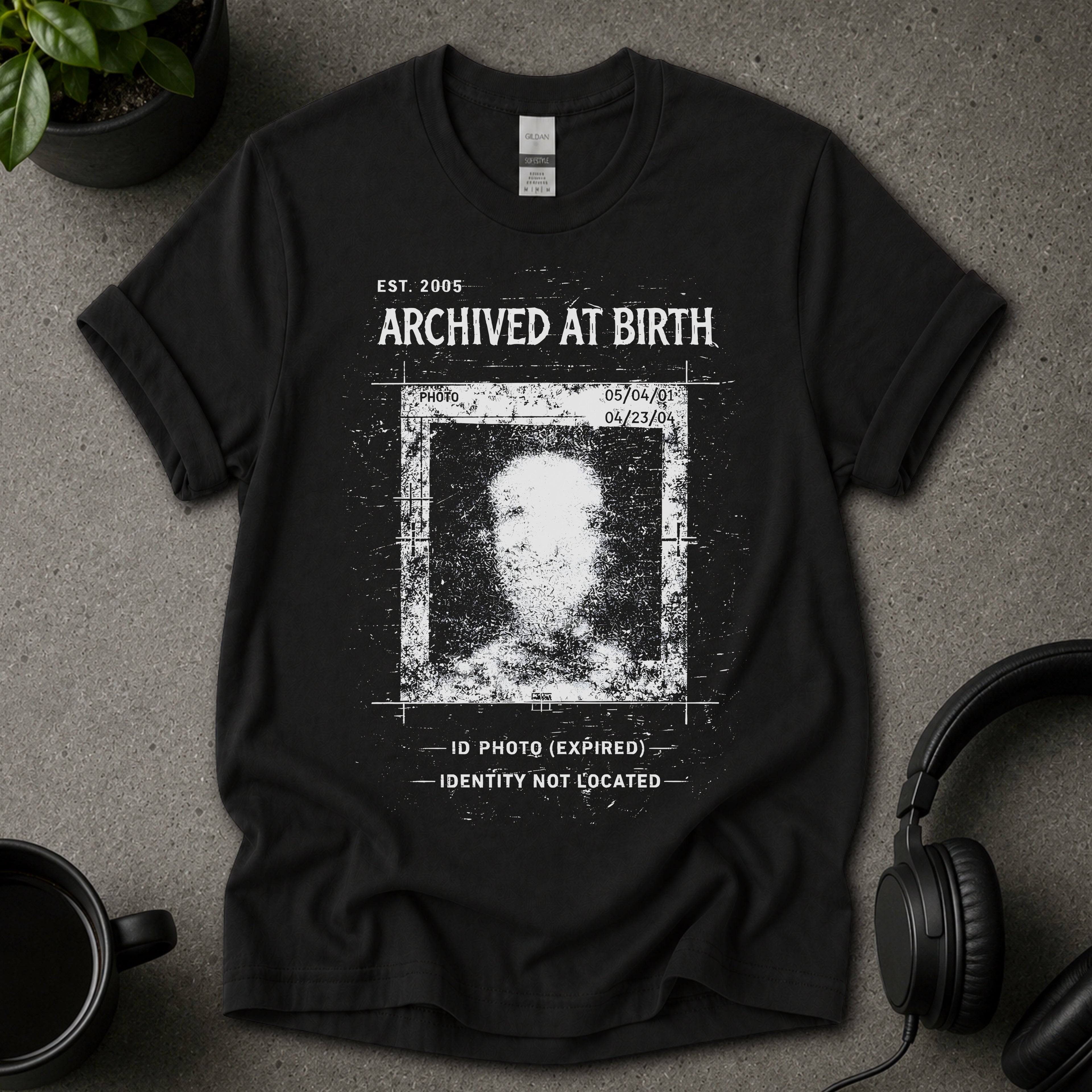 Archived at Birth Dark Graphic T-Shirt