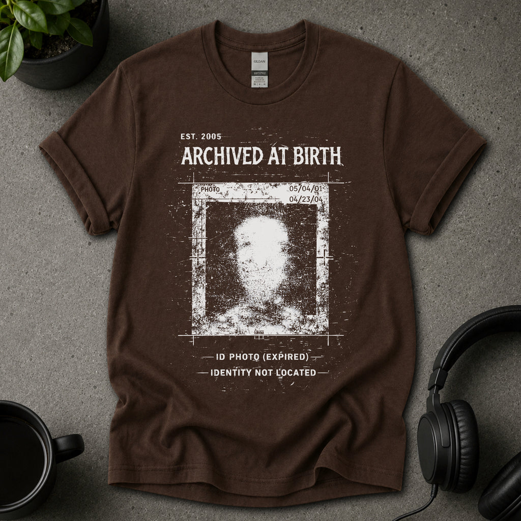 Archived at Birth Dark Graphic T-Shirt