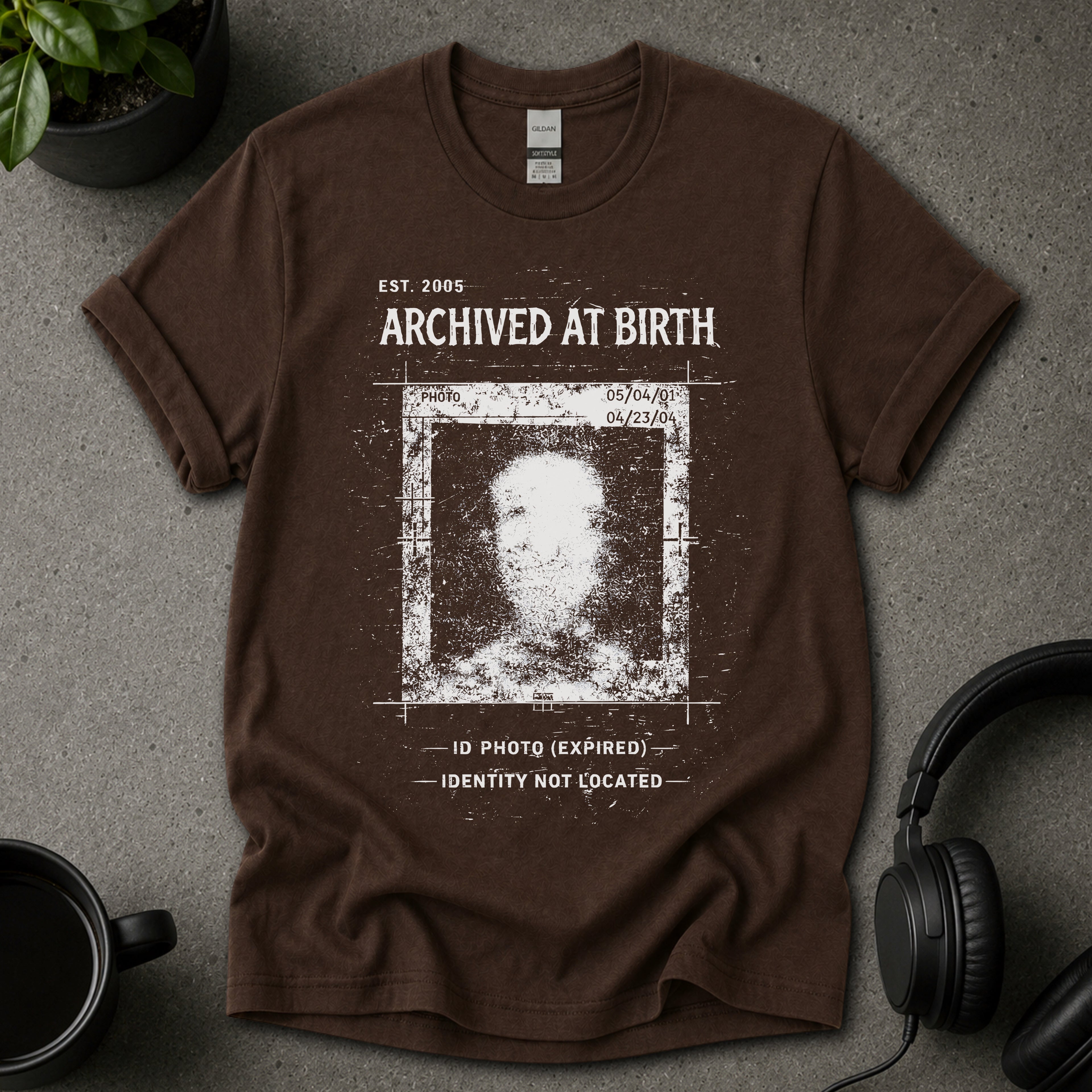 Archived at Birth Dark Graphic T-Shirt