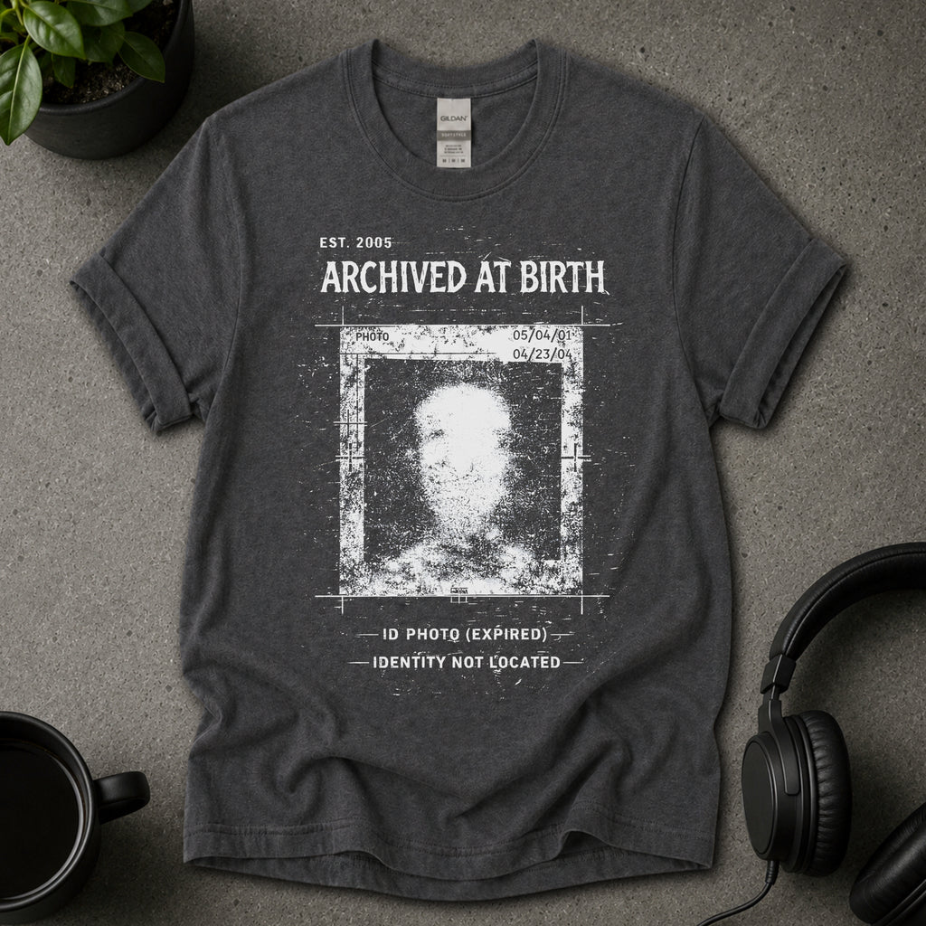 Archived at Birth Dark Graphic T-Shirt