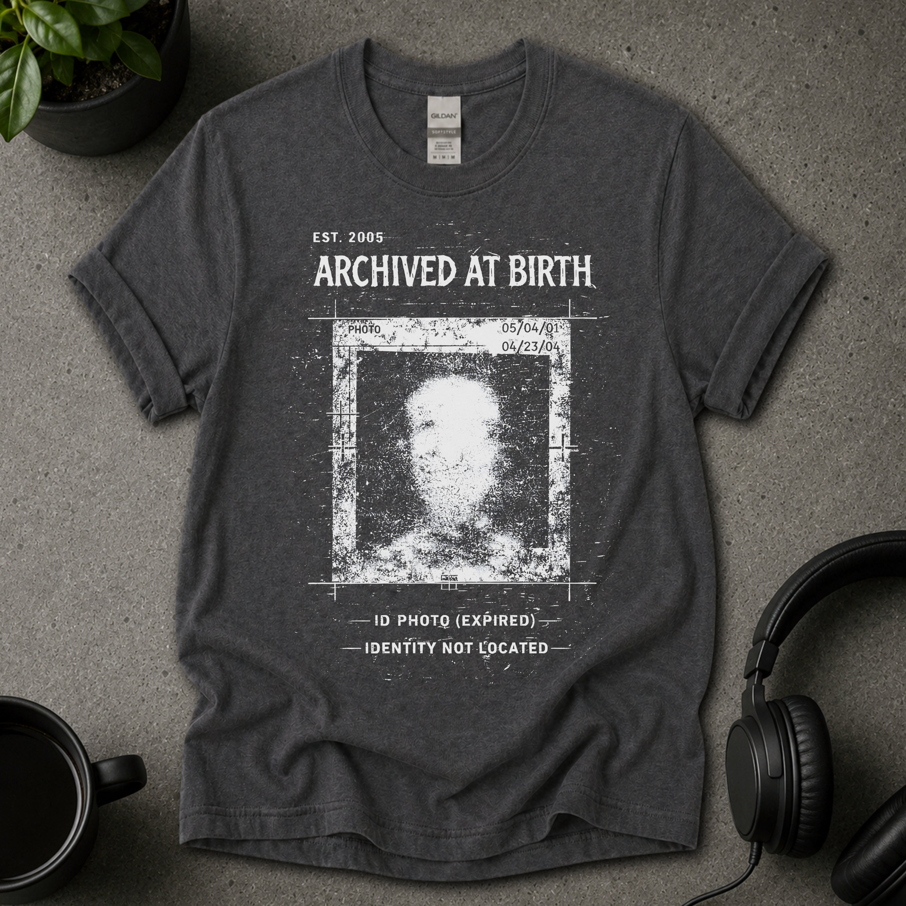 Archived at Birth Dark Graphic T-Shirt
