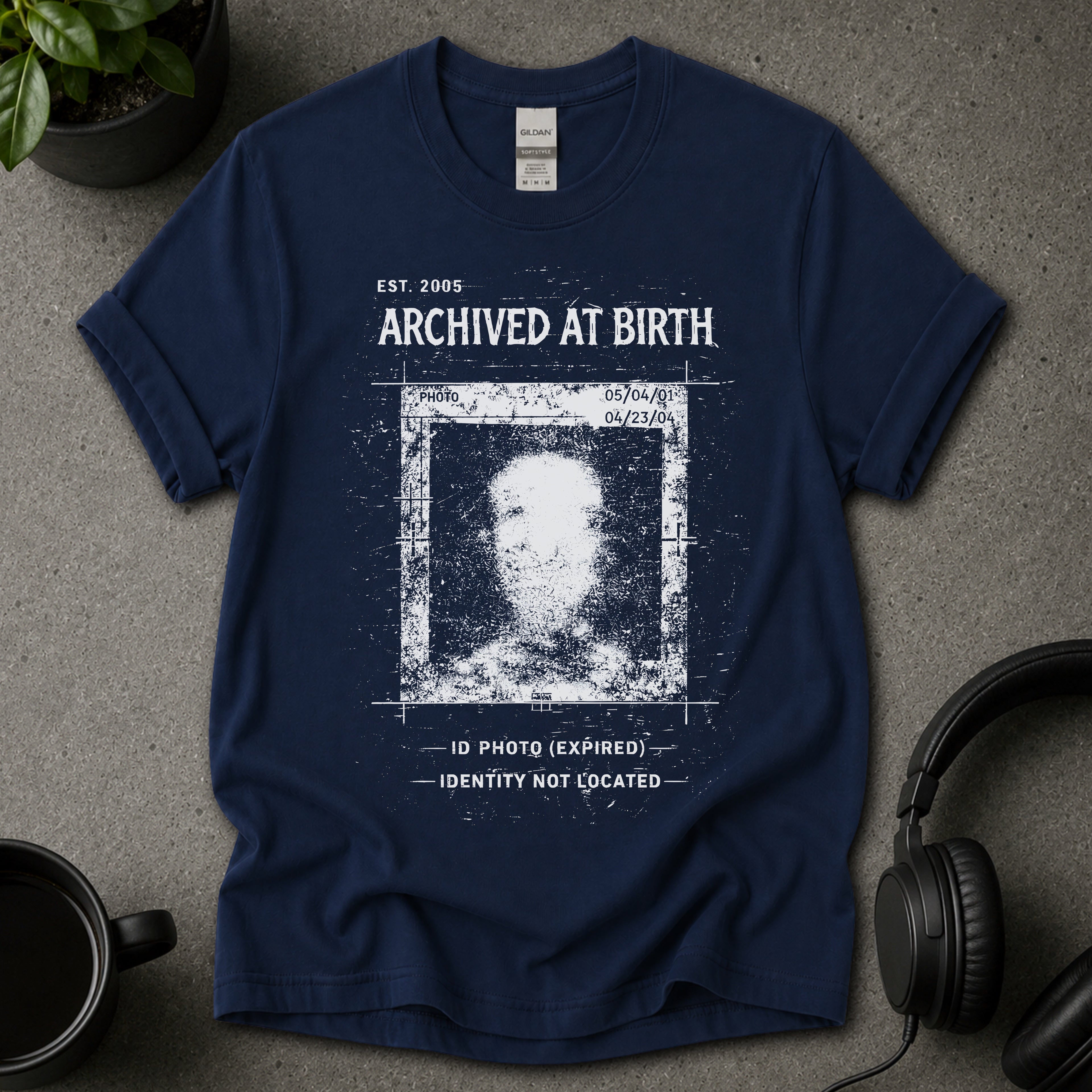 Archived at Birth Dark Graphic T-Shirt