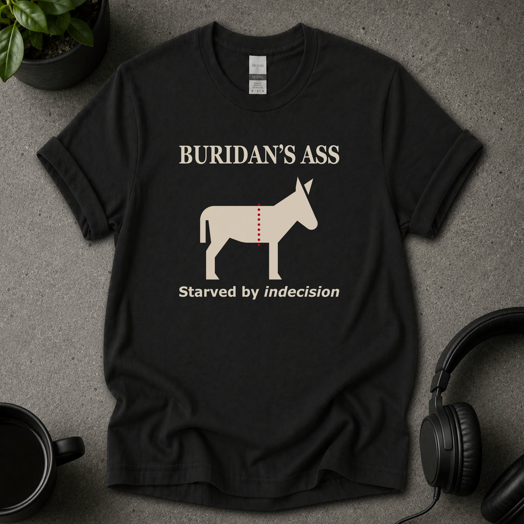 Buridan’s Ass Philosophy Graphic T-Shirt