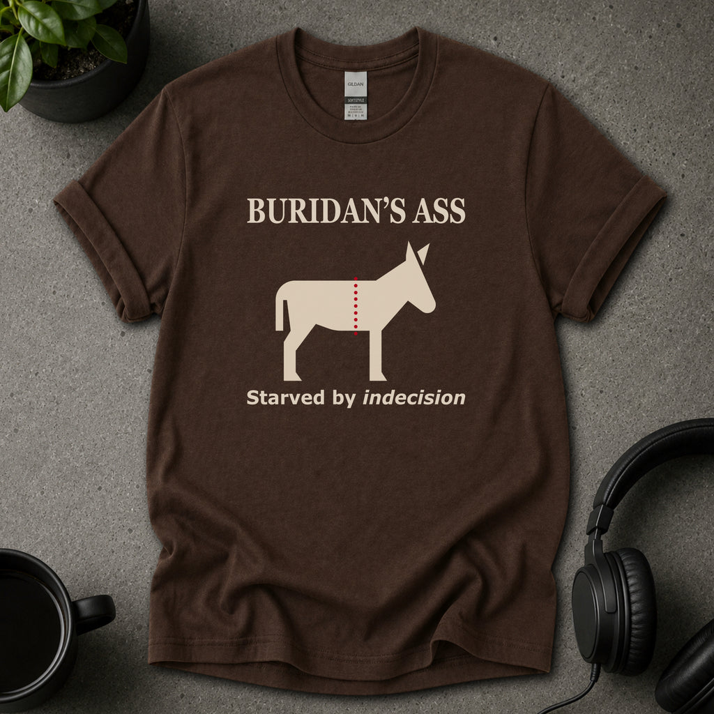 Buridan’s Ass Philosophy Graphic T-Shirt
