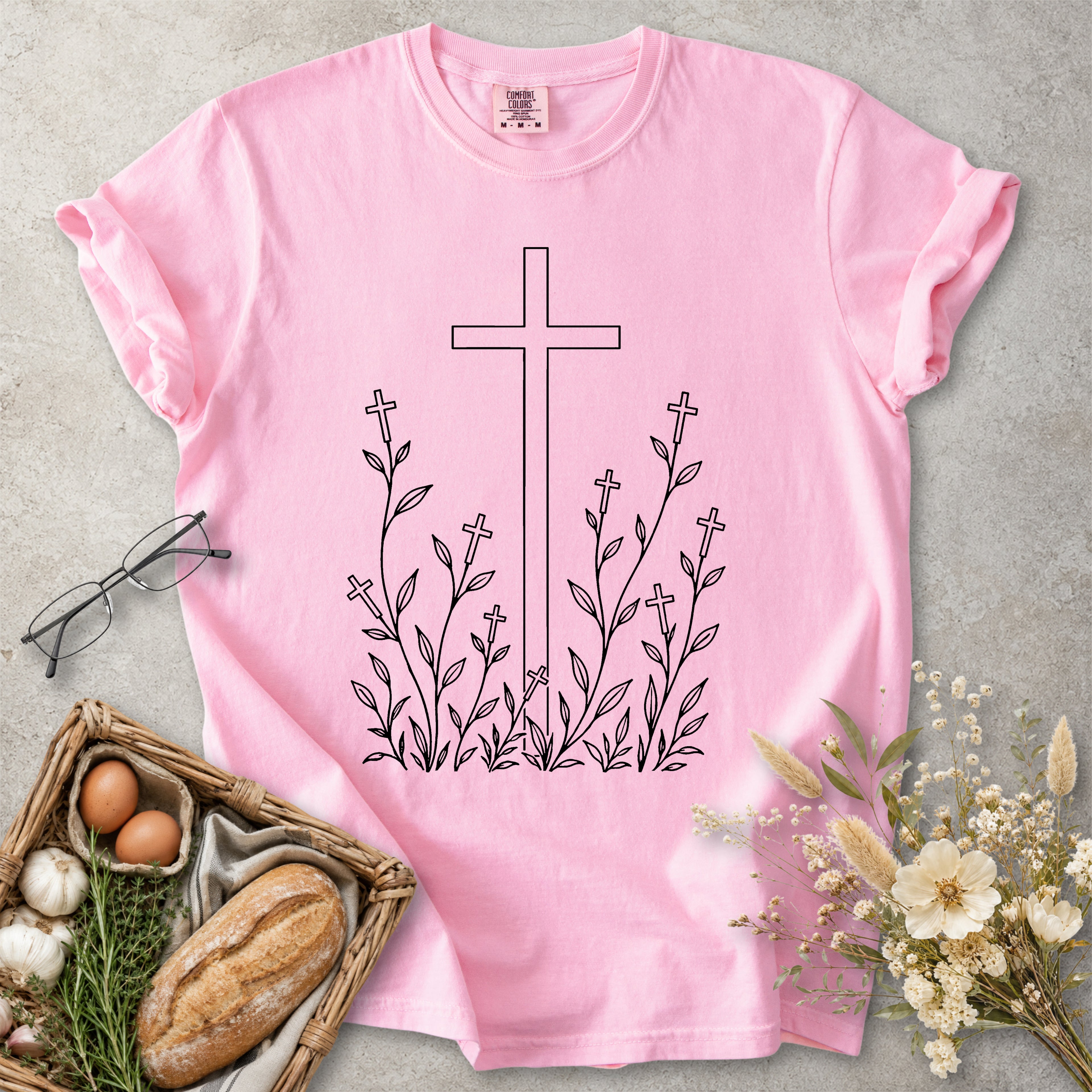 Cross Garden Christian Faith T-Shirt