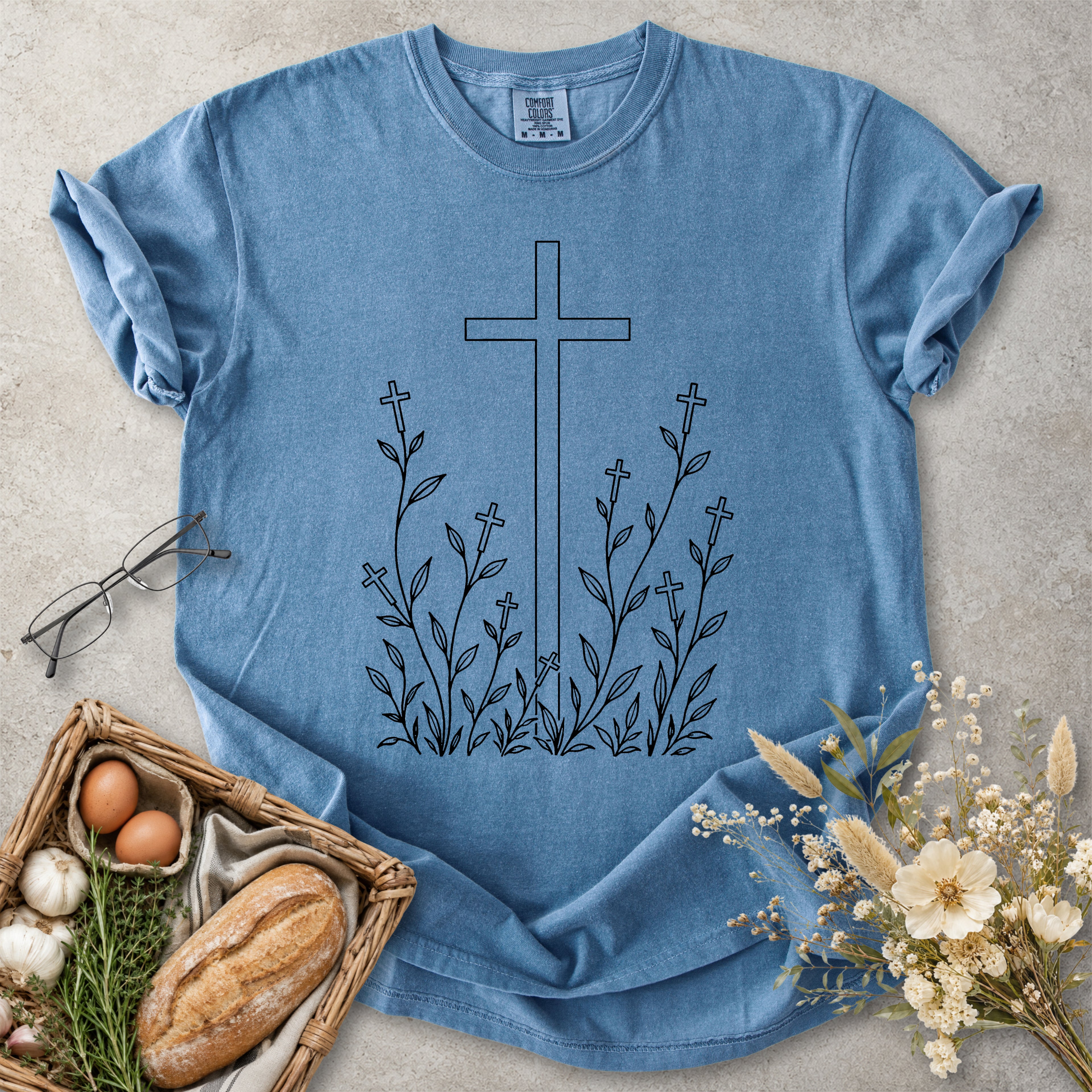 Cross Garden Christian Faith T-Shirt