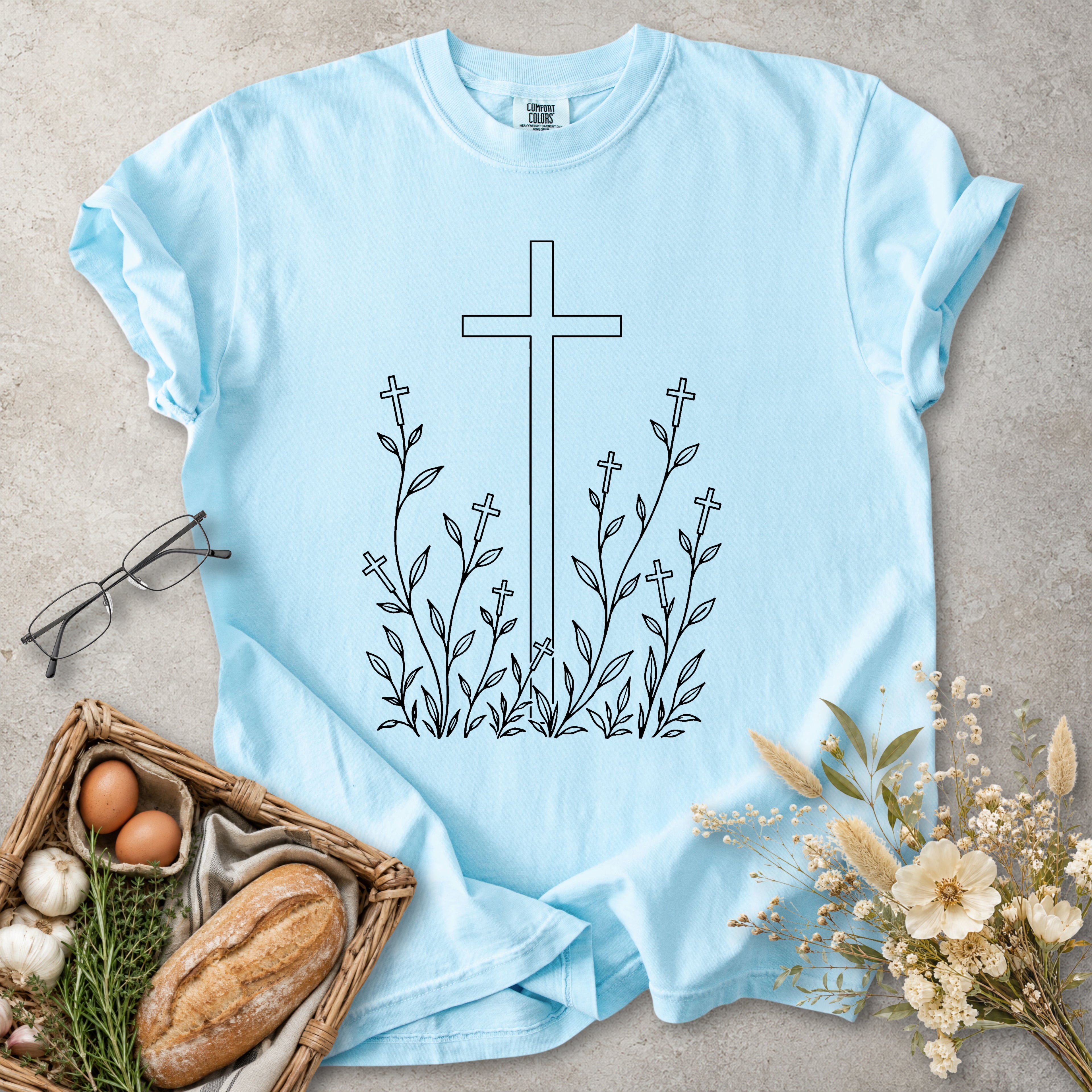 Cross Garden Christian Faith T-Shirt