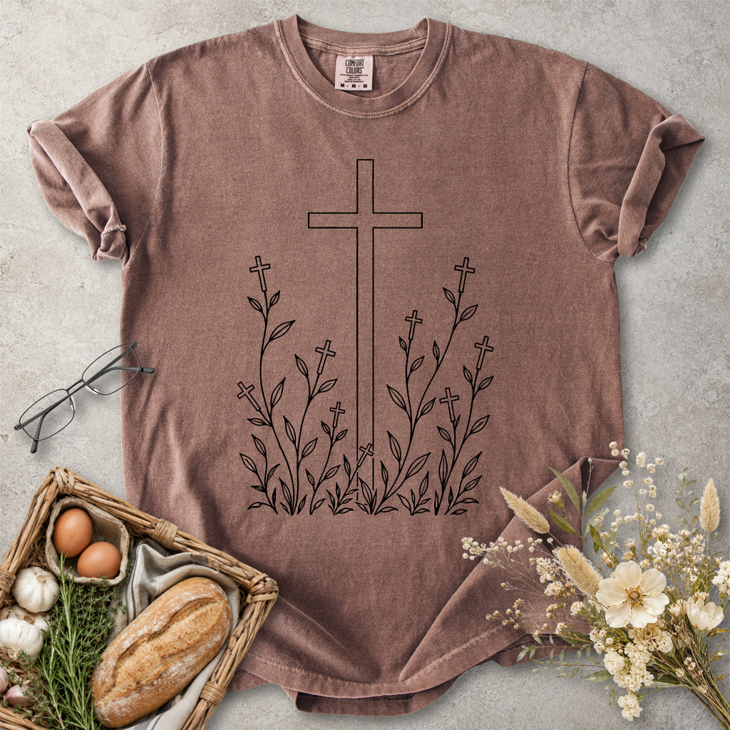 Cross Garden Christian Faith T-Shirt