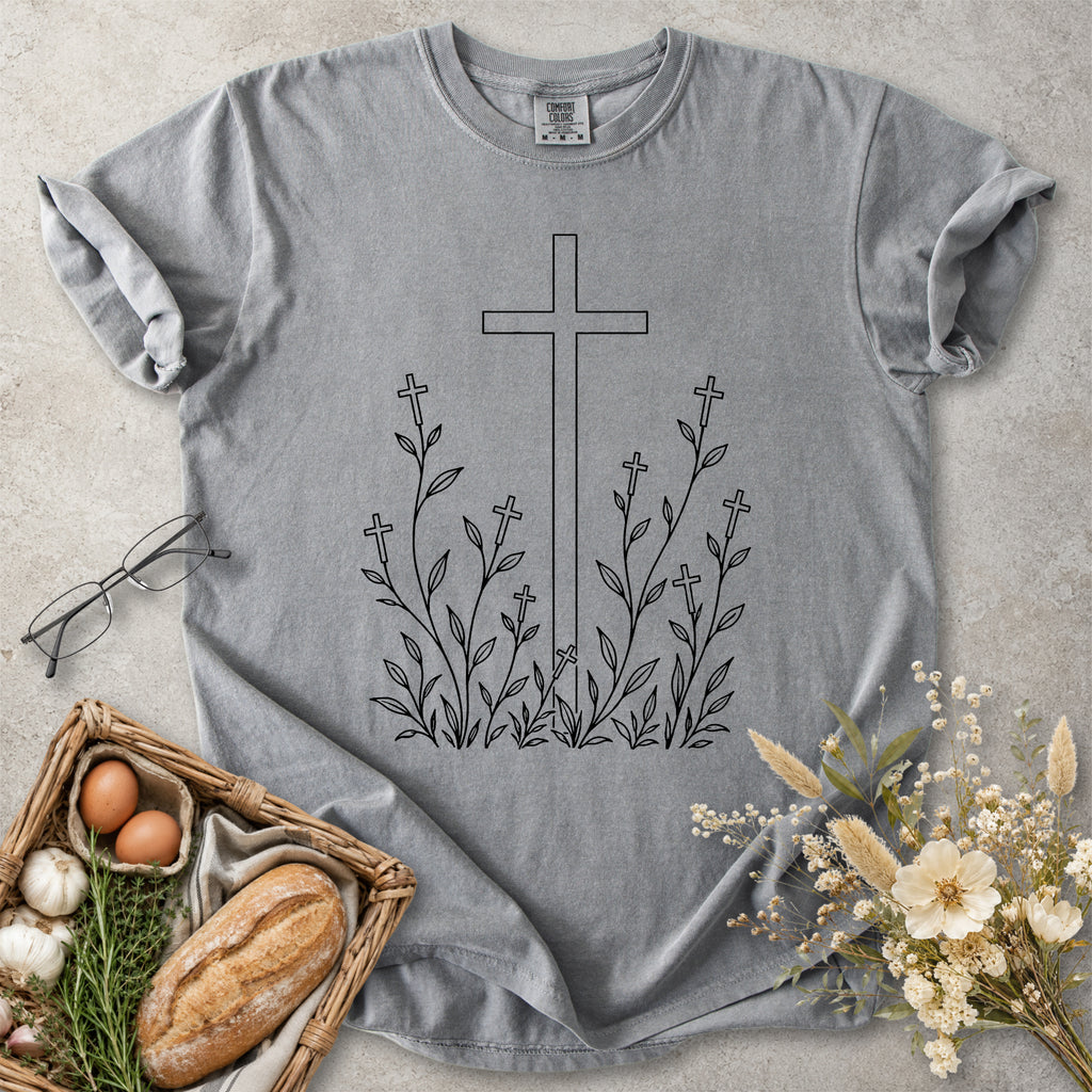 Cross Garden Christian Faith T-Shirt