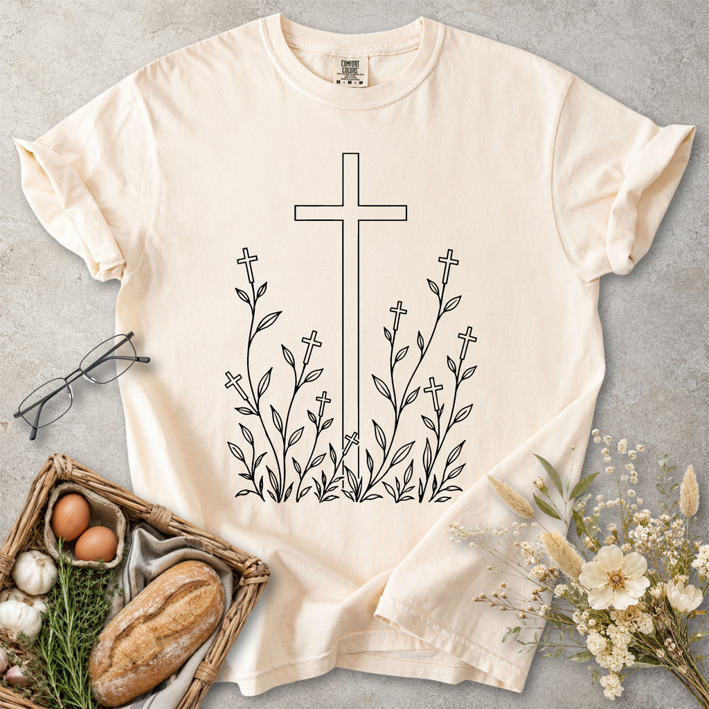 Cross Garden Christian Faith T-Shirt