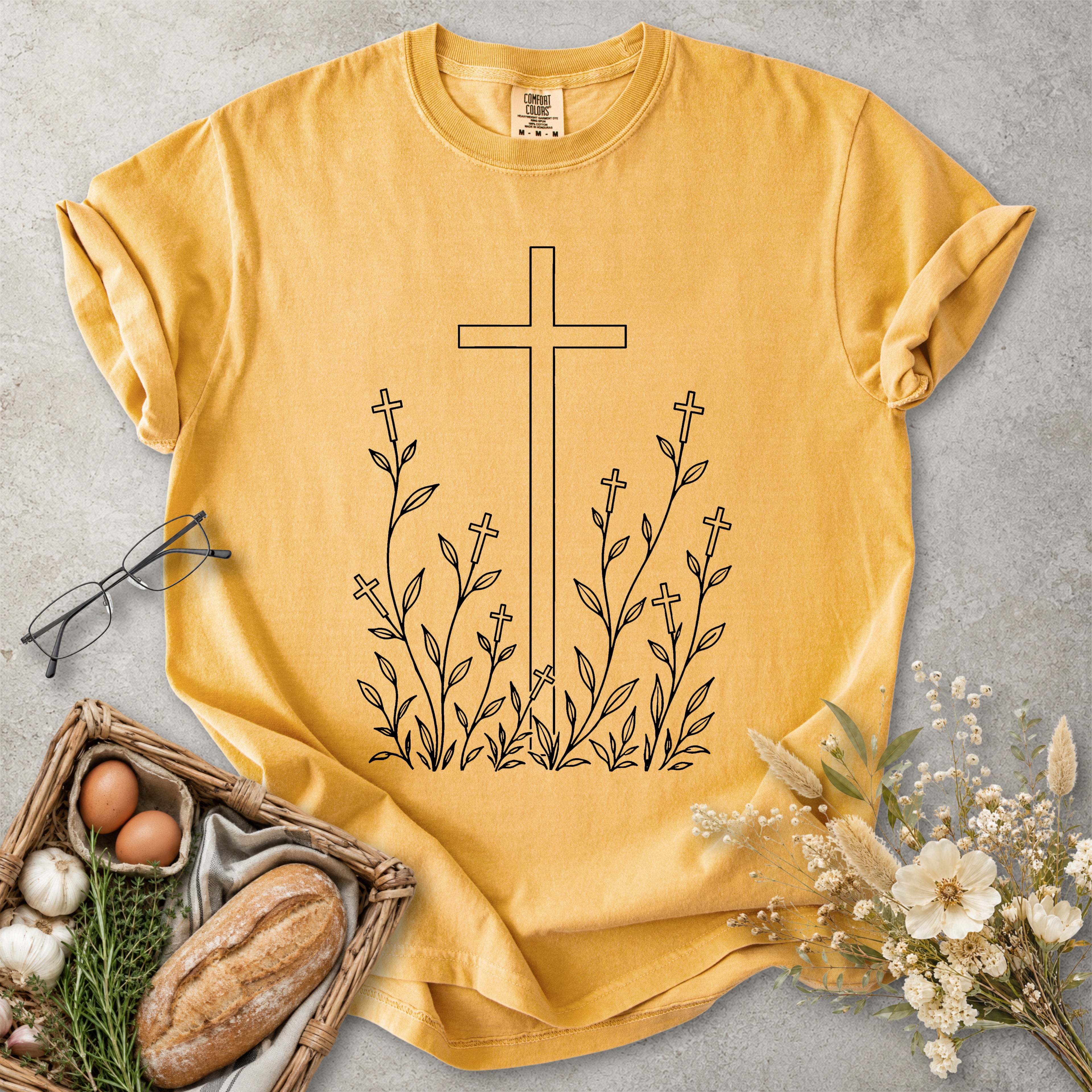 Cross Garden Christian Faith T-Shirt