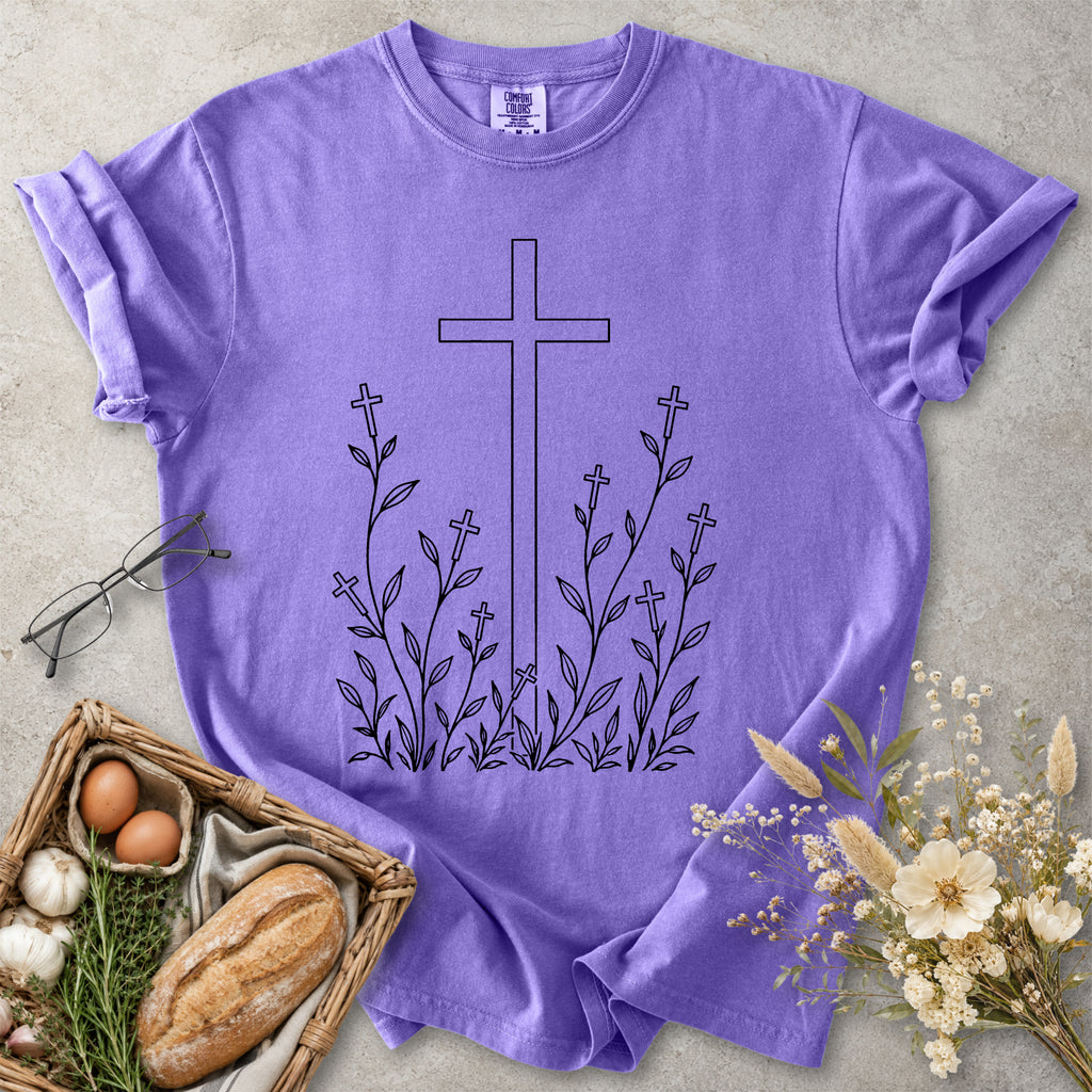 Cross Garden Christian Faith T-Shirt