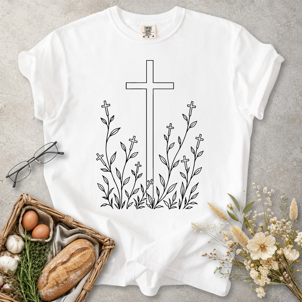 Cross Garden Christian Faith T-Shirt