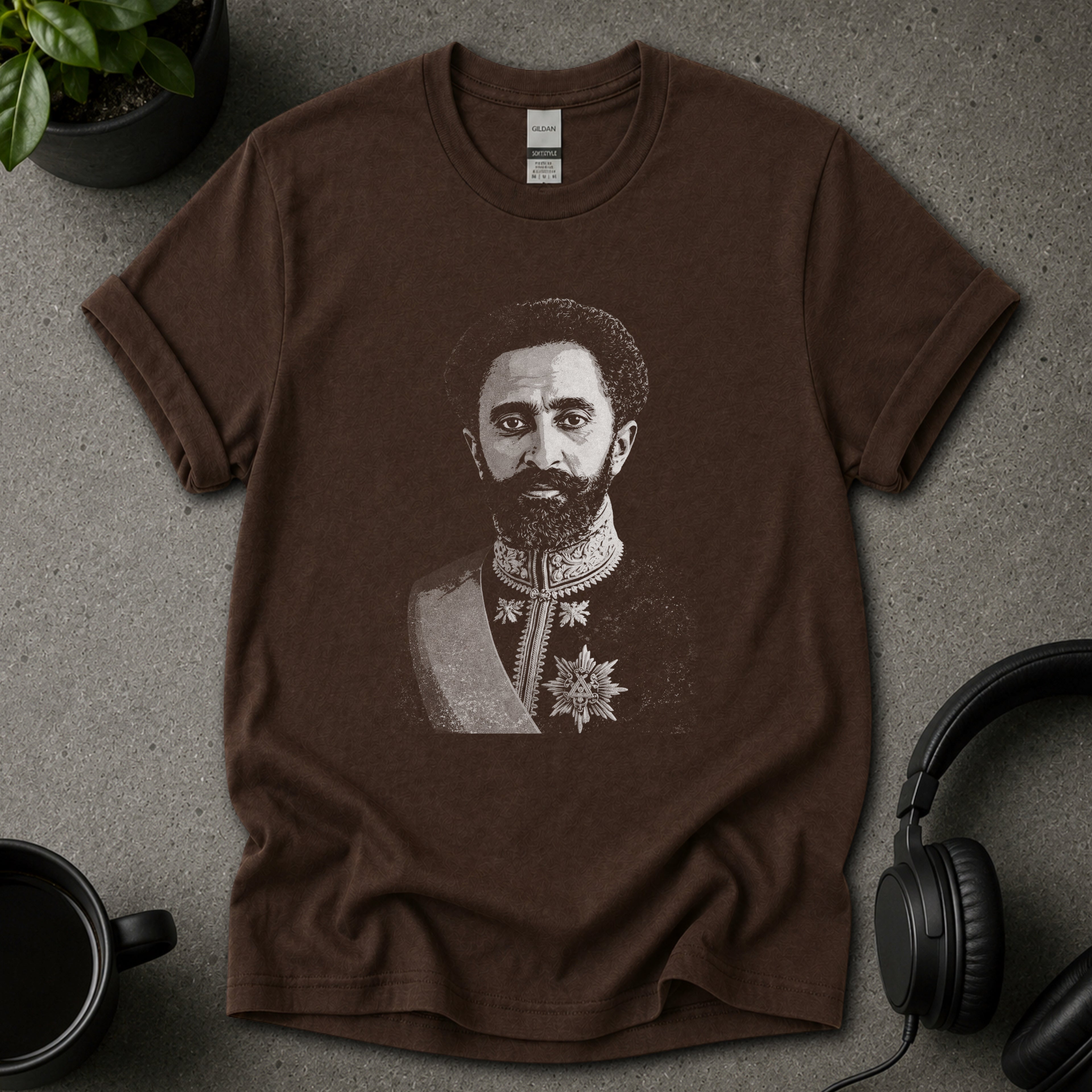 Haile Selassie Reggae Graphic T-Shirt
