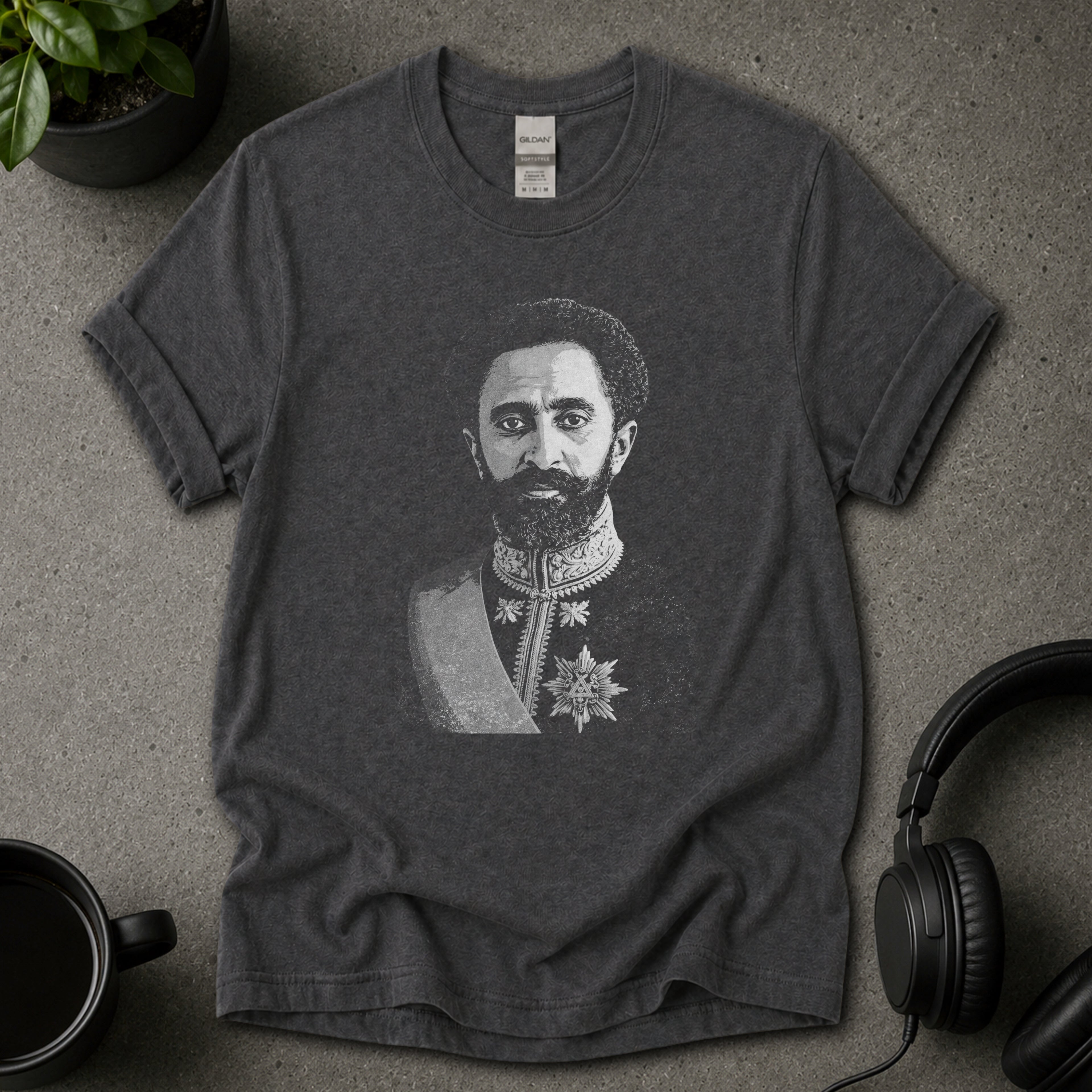 Haile Selassie Reggae Graphic T-Shirt