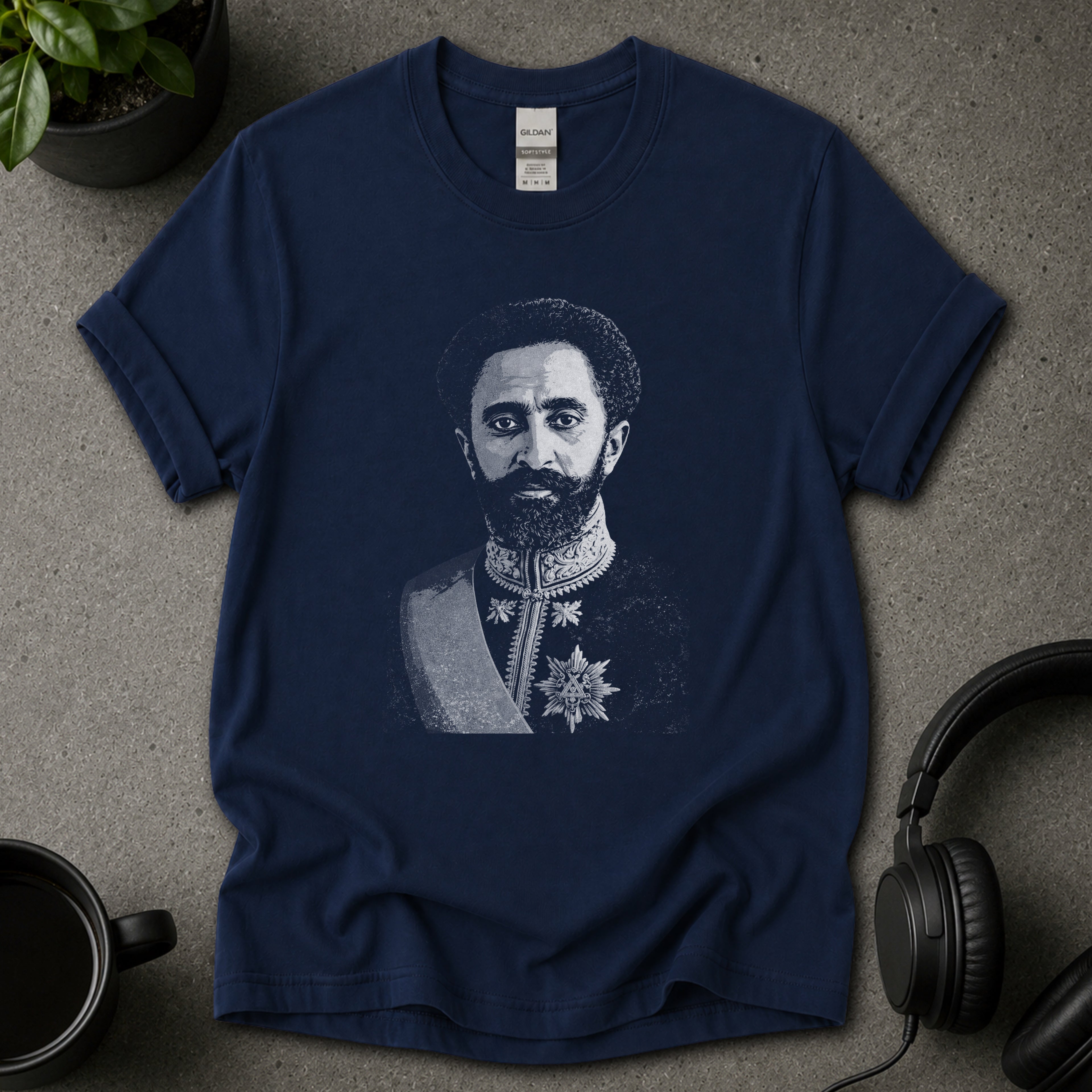 Haile Selassie Reggae Graphic T-Shirt