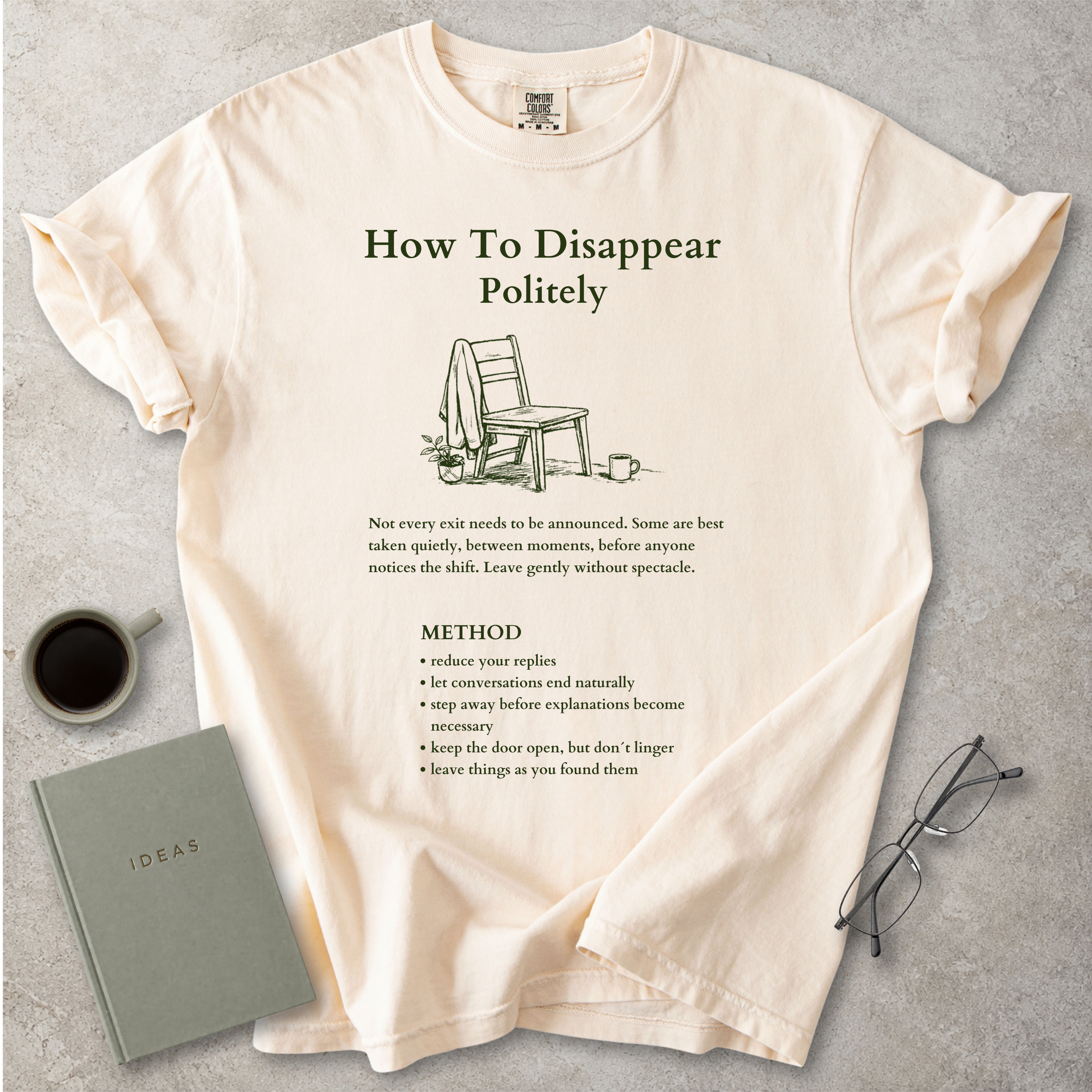 How To Disappear Politely Introvert T-Shirt