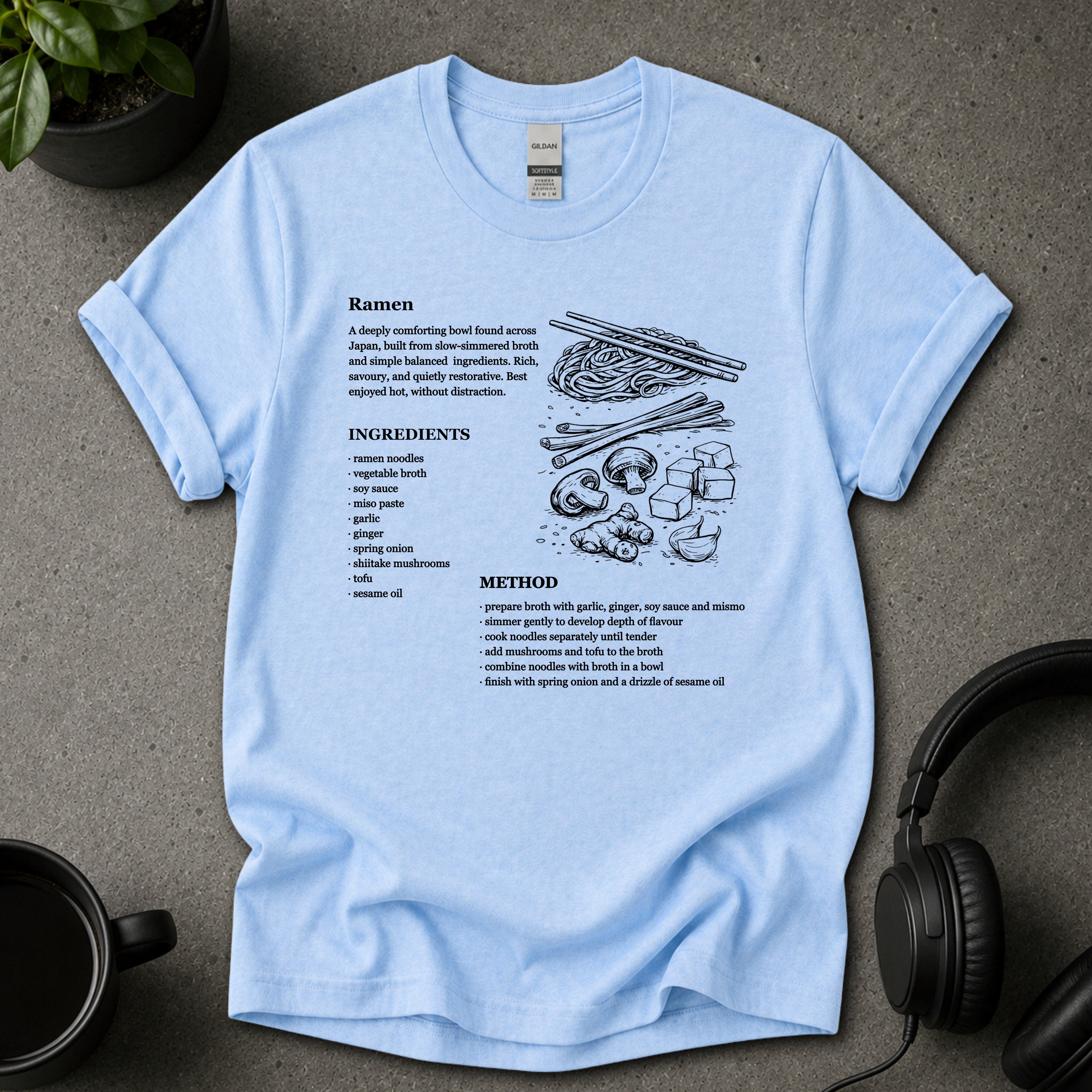 Ramen Recipe T-Shirt