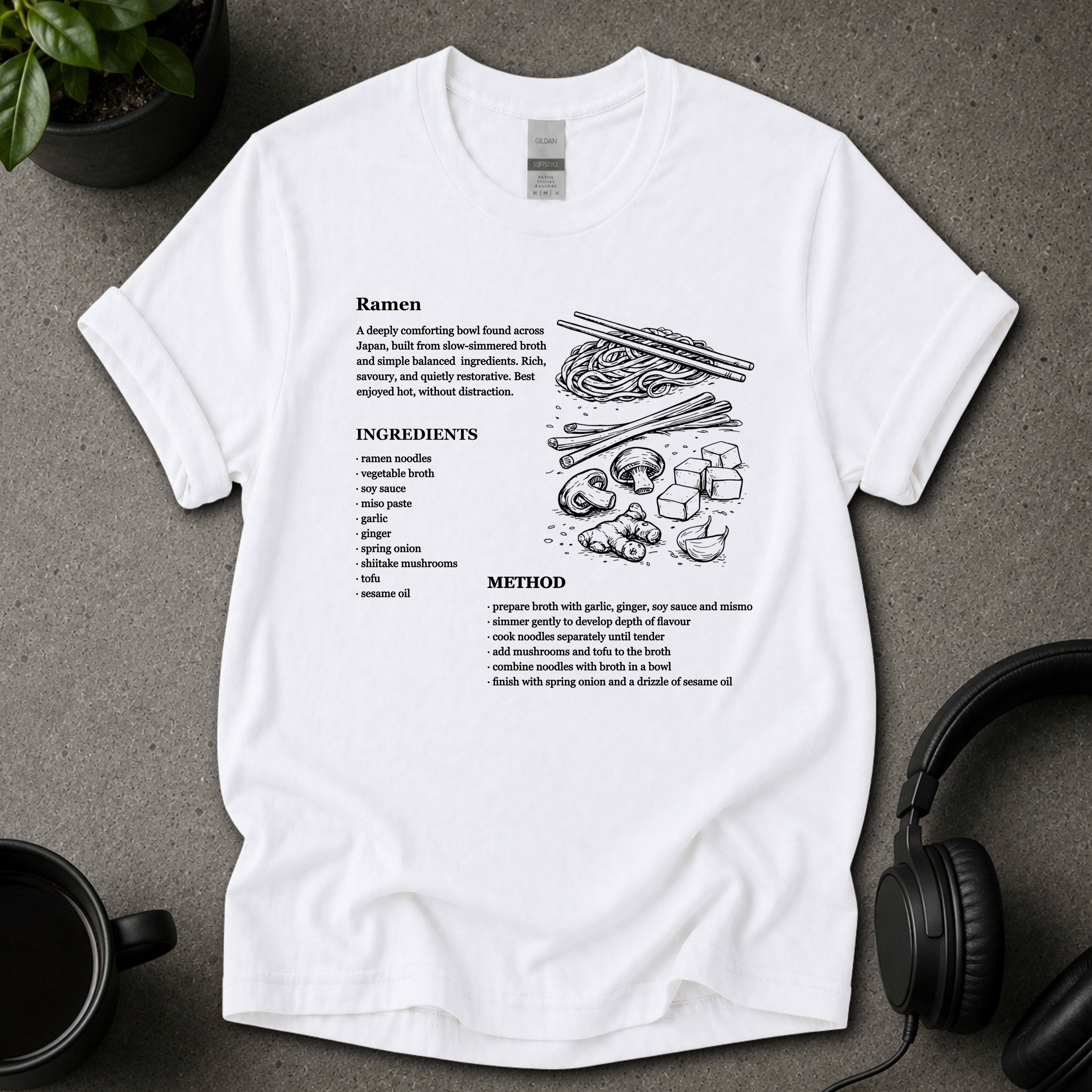 Ramen Recipe T-Shirt