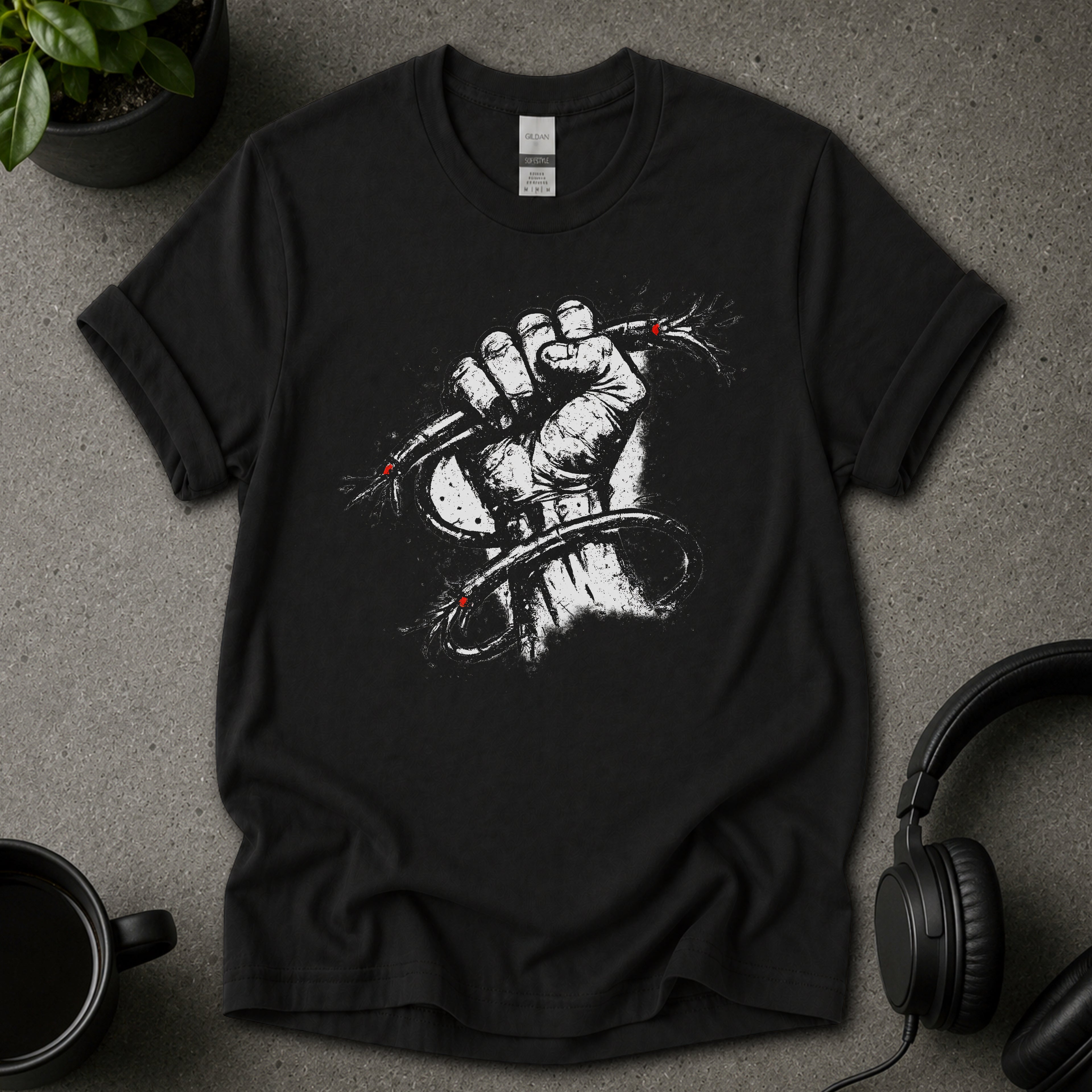 Resistance Dark Graphic T-Shirt