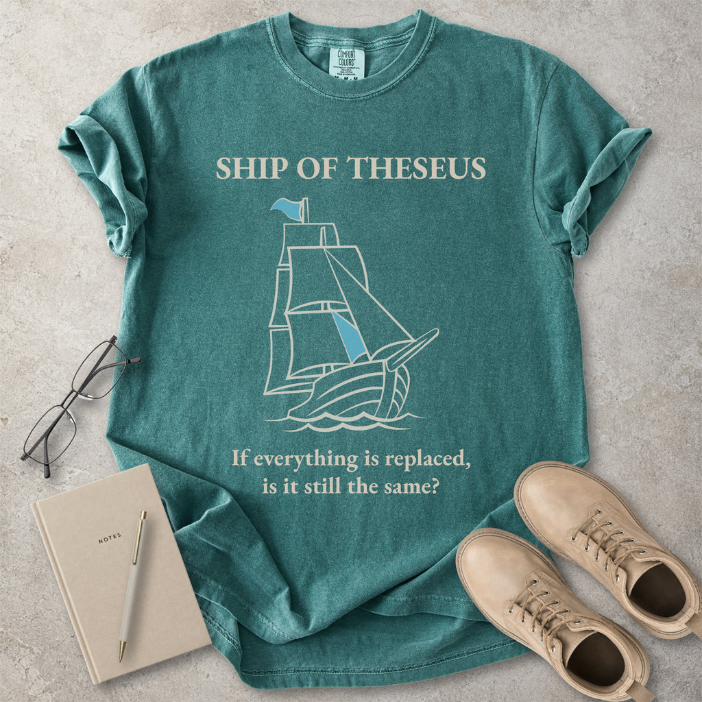 Ship Of Theseus Funny Philosophy T-Shirt
