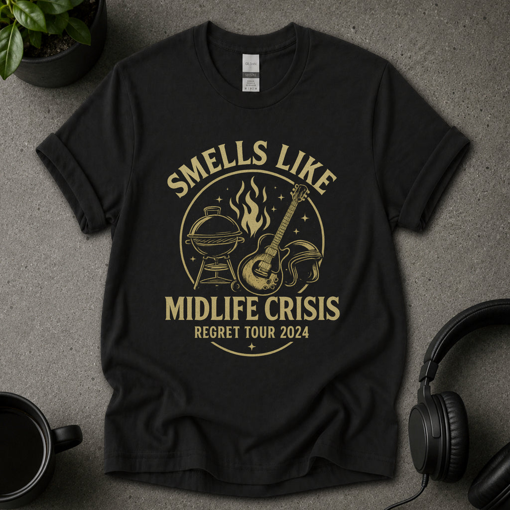 Midlife Crisis Funny Graphic T-Shirt
