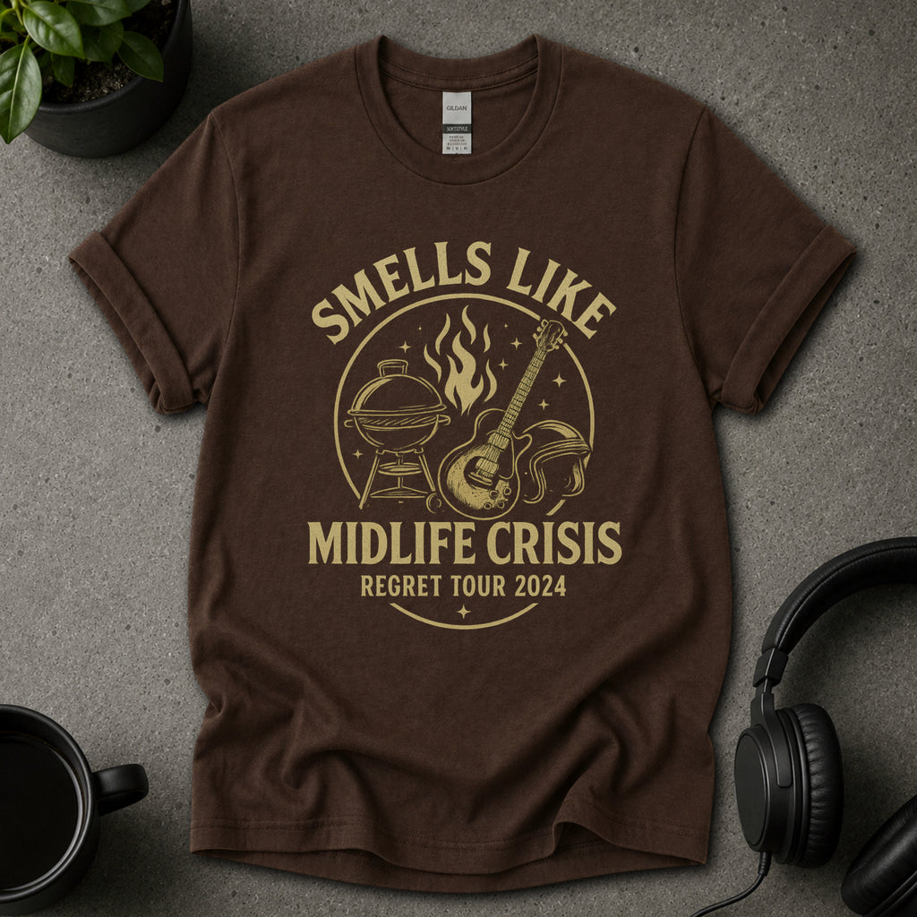 Midlife Crisis Funny Graphic T-Shirt